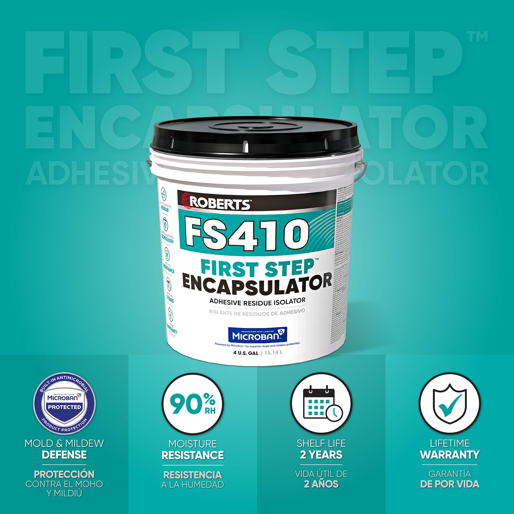 FS410 First Step Encapsulator Adhesive Residue Isolator-4 Gal/15.14 L - 2