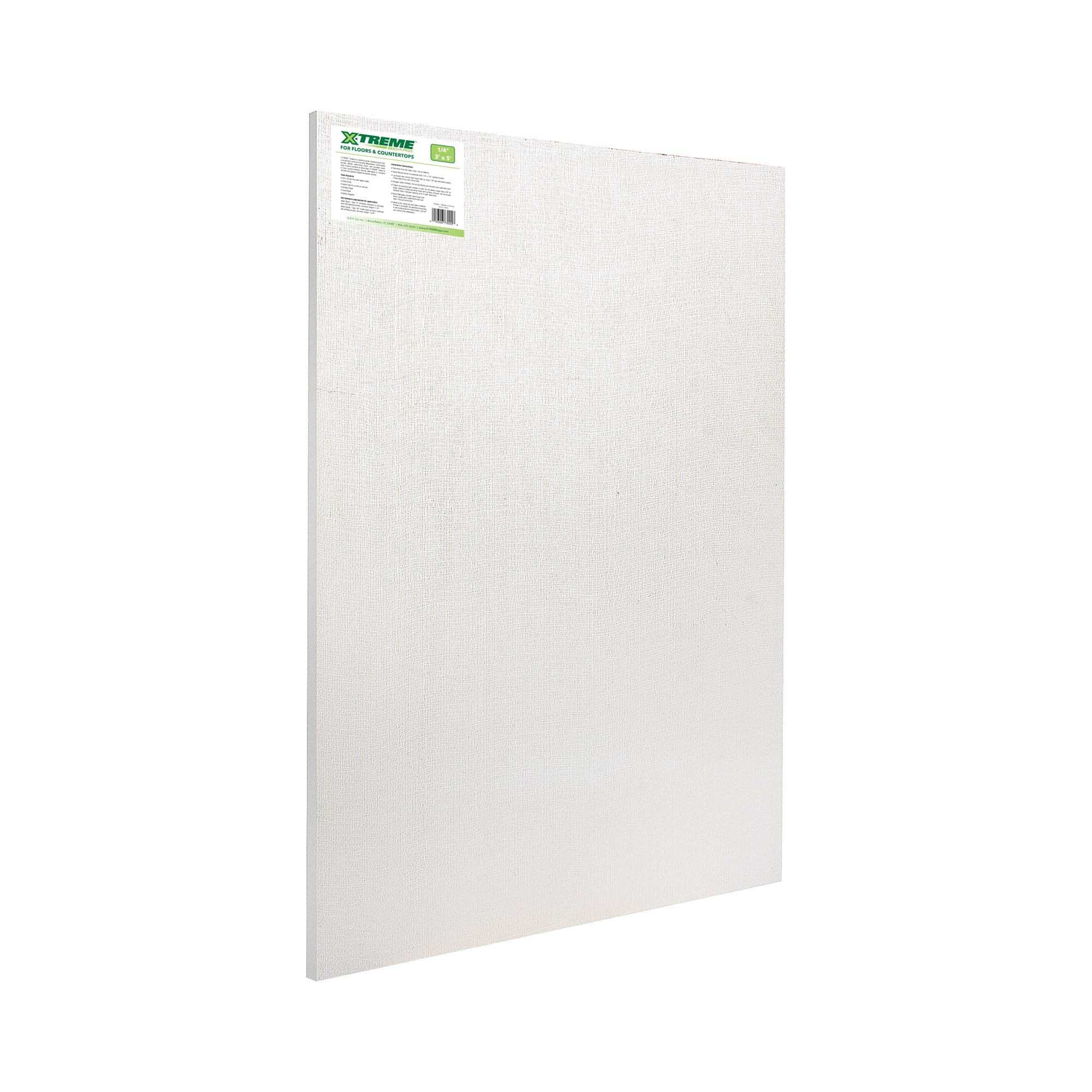 1/4" Cement Backer Board for Walls%2C Counters & Floors - 3' x 5' - 1