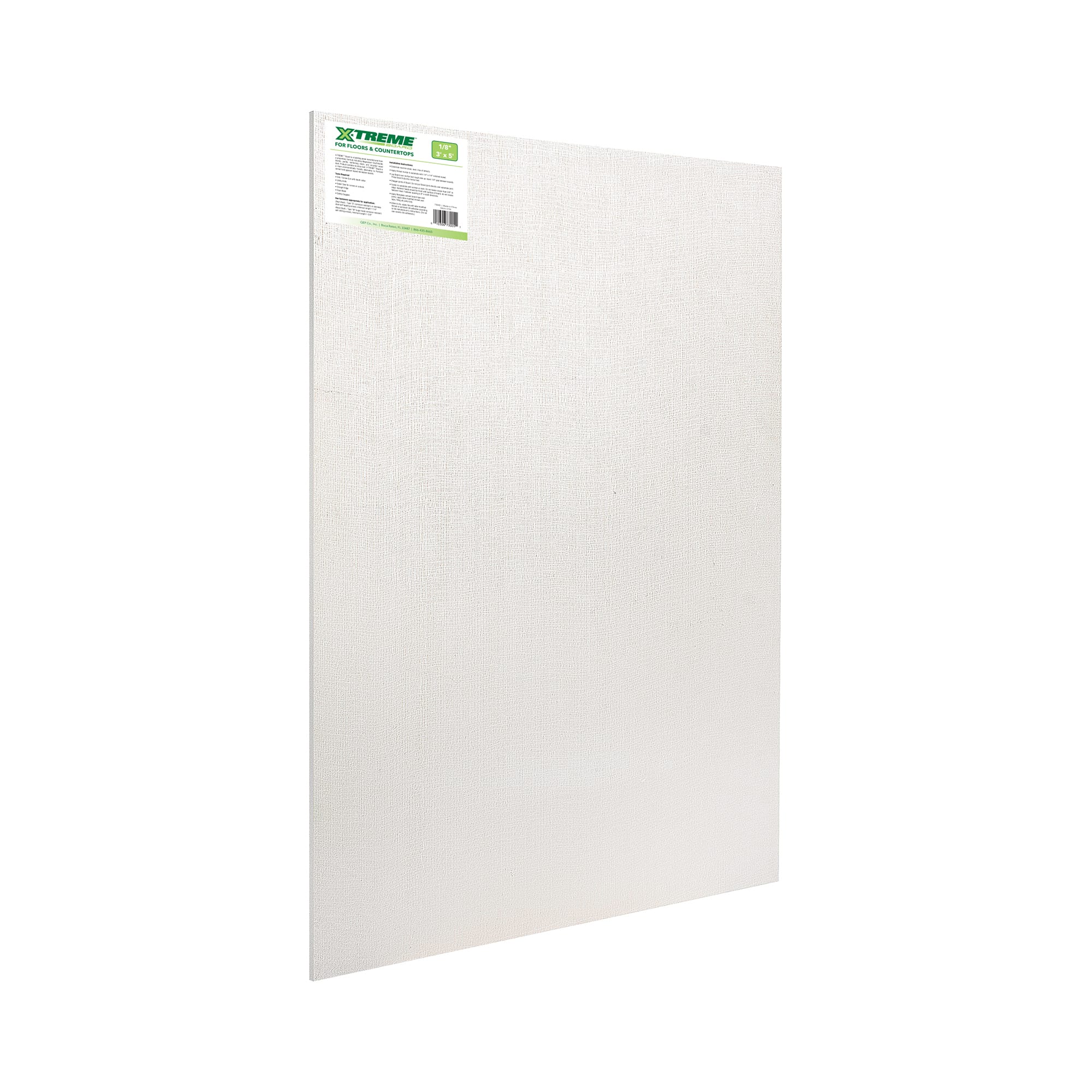 1/8" Cement Backer Board for Floors & Countertops - 3' x 5' - 1
