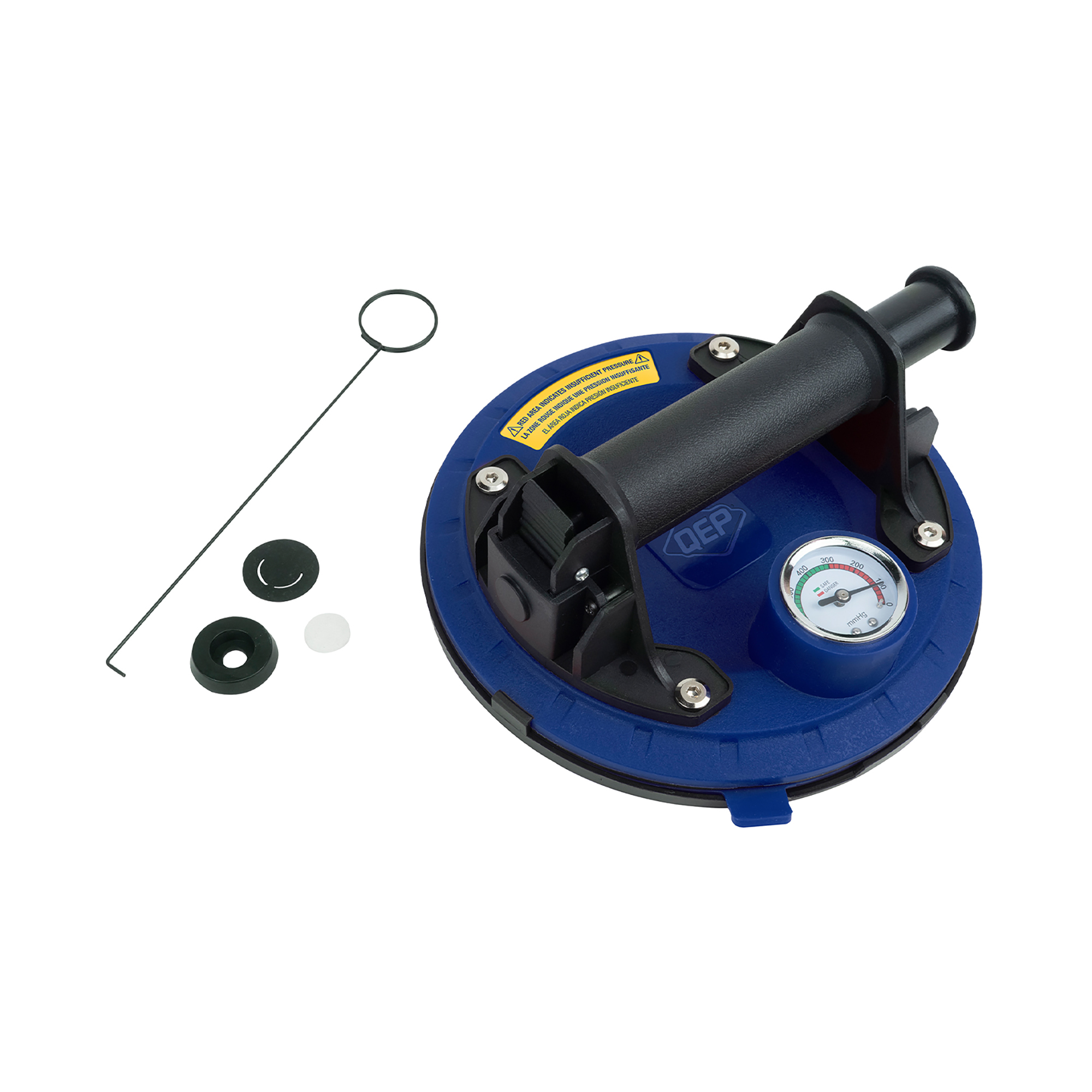 8" Vacuum Pump Suction Cup with Gauge