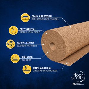 Natural Cork Underlayment Roll 3 mm