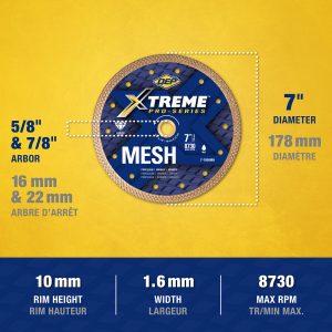 Xtreme™ Pro Series Mesh Diamond Blades