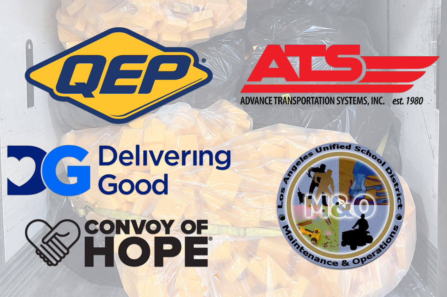 QEP Donates Over 60,000 Sponges to Hurricane and Wild Fire Cleanup Efforts