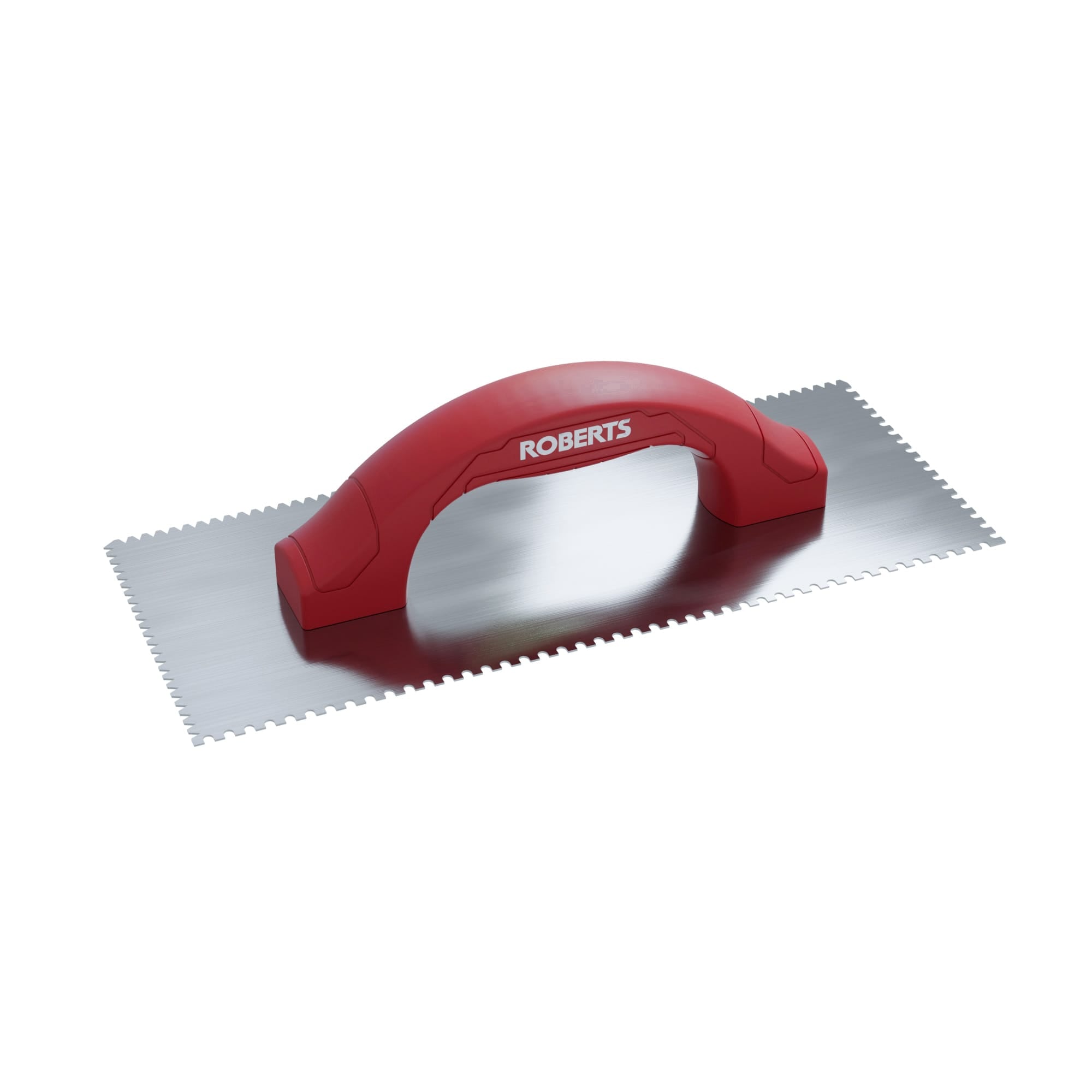 1/4" Flat V & 1/8" U Dual-Notch Trowel w/ Comfort Grip - 360 Spin Image - 1