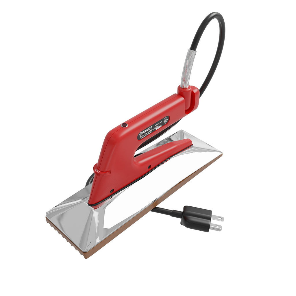 Deluxe Heat Bond Carpet Iron with Non-Stick%2C Grooved Base - 360 Spin Image - 1