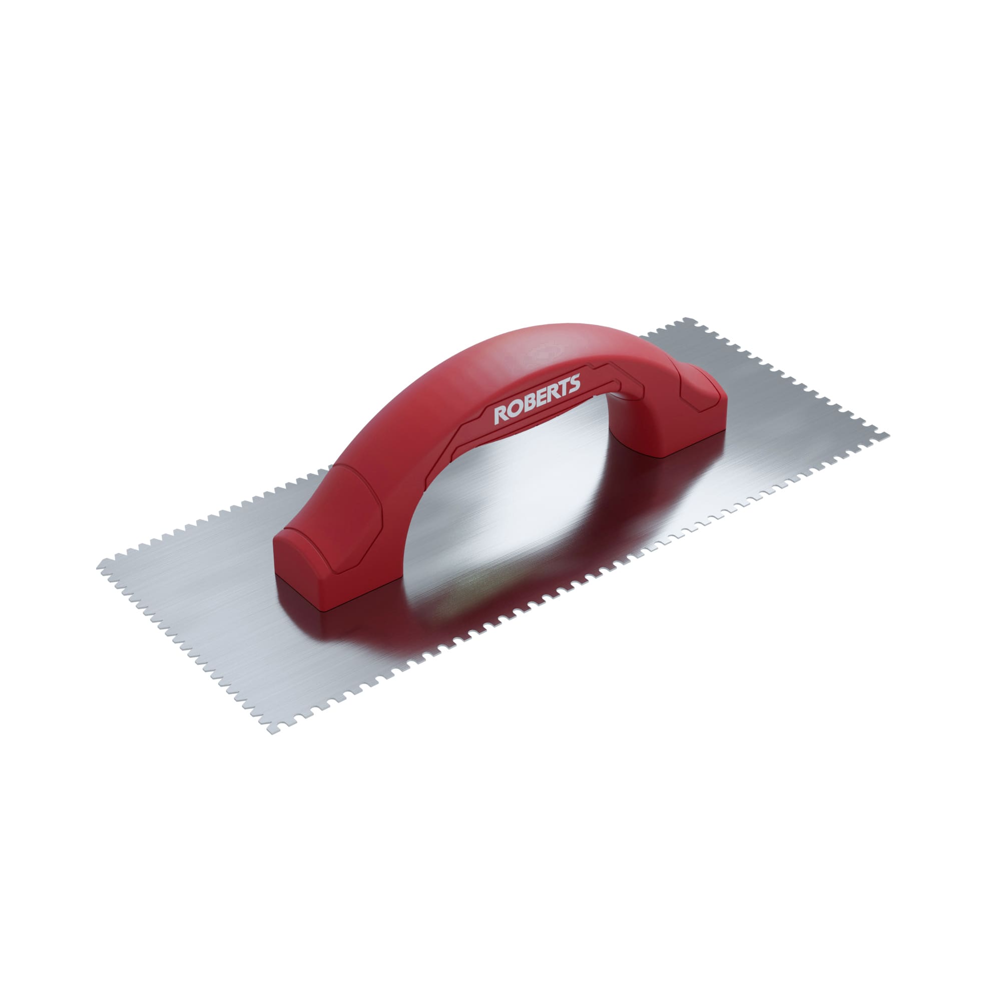 1/4" Flat V & 1/8" U Dual-Notch Trowel w/ Comfort Grip - 360 Spin Image - 2