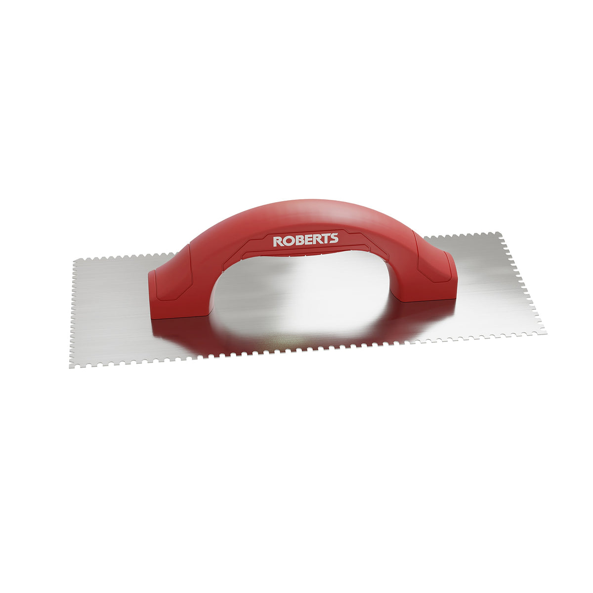 1/4" Flat V & 1/8" U Dual-Notch Trowel w/ Comfort Grip - 360 Spin Image - 2