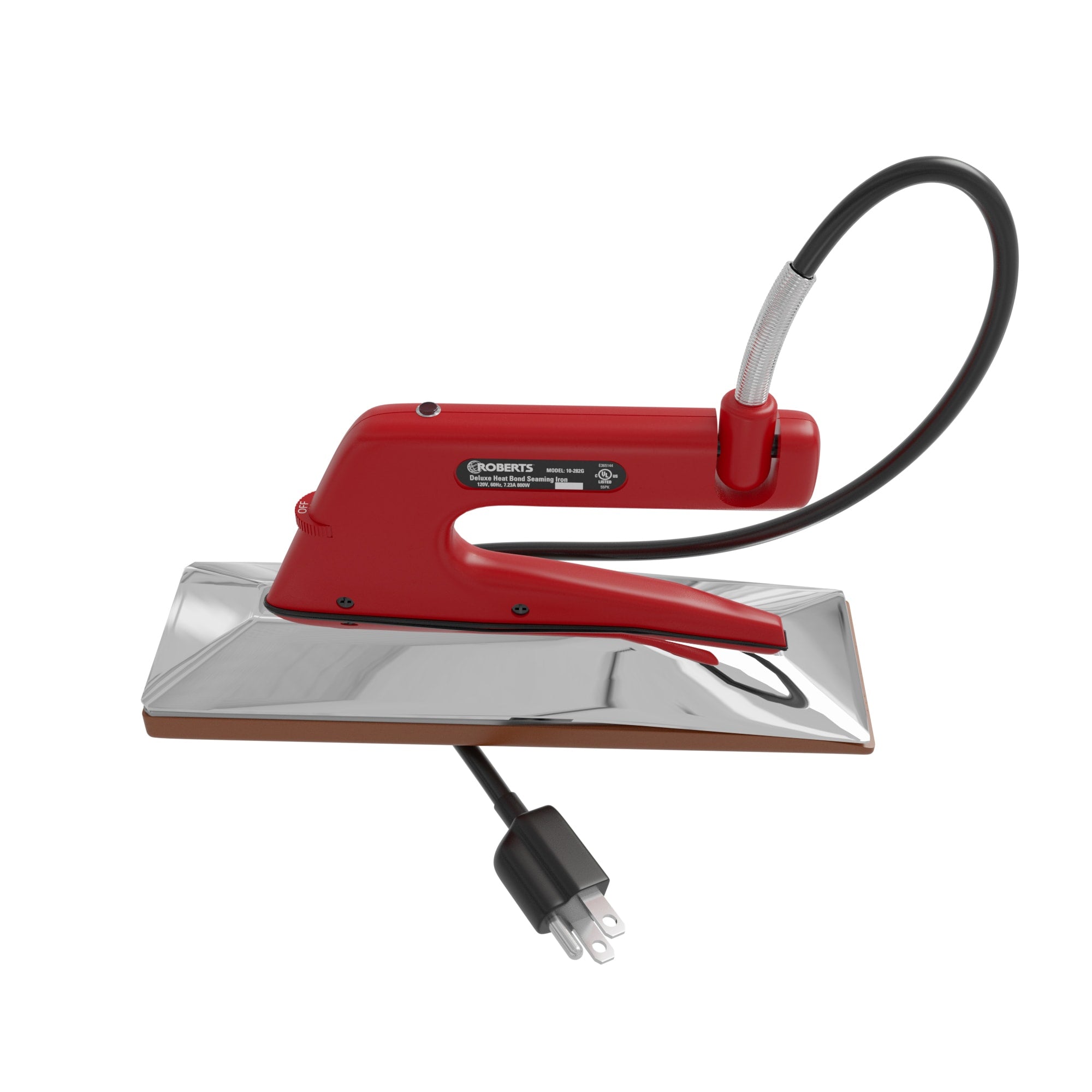 Deluxe Heat Bond Carpet Iron with Non-Stick%2C Grooved Base - 360 Spin Image - 4
