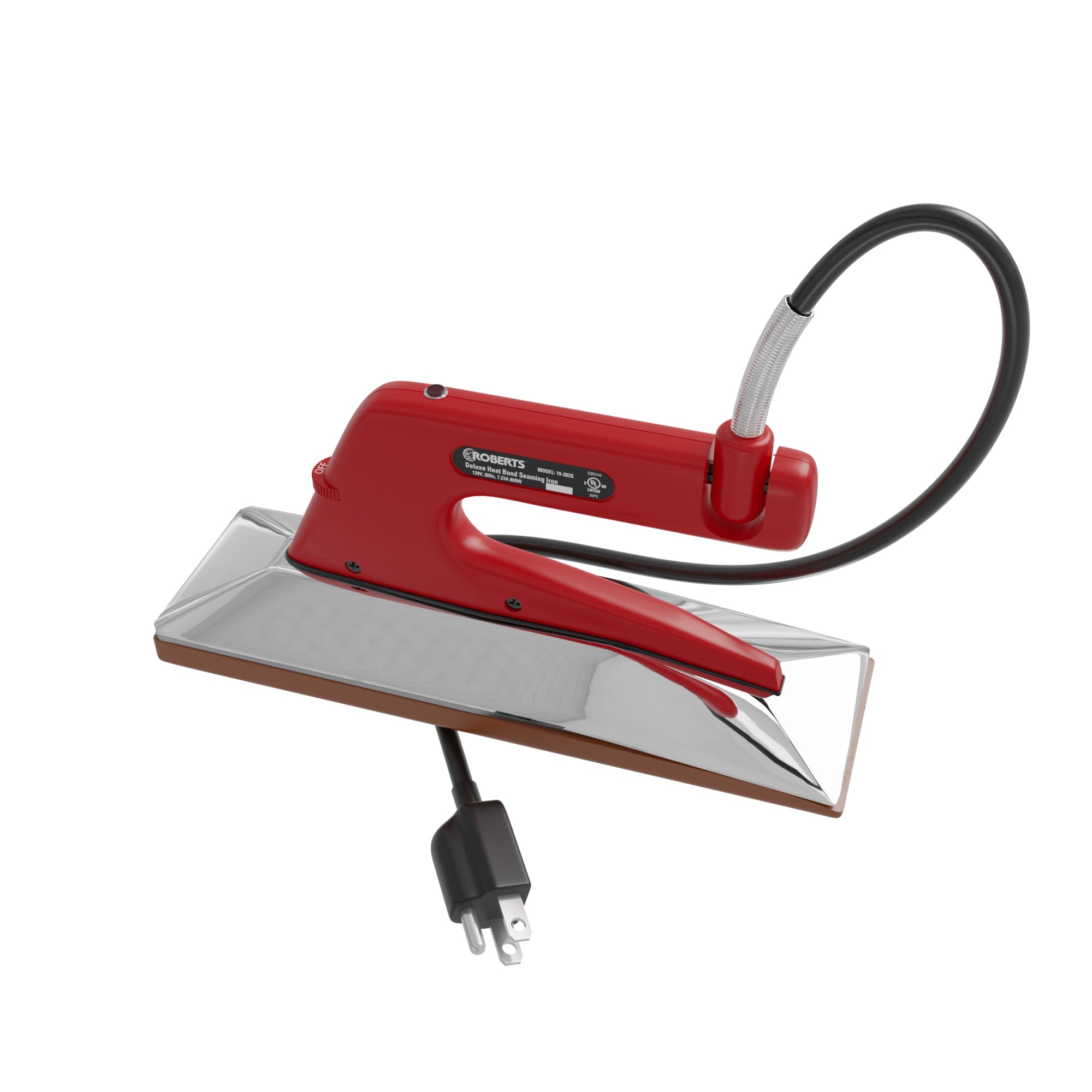 Deluxe Heat Bond Carpet Iron with Non-Stick%2C Grooved Base - 360 Spin Image - 5