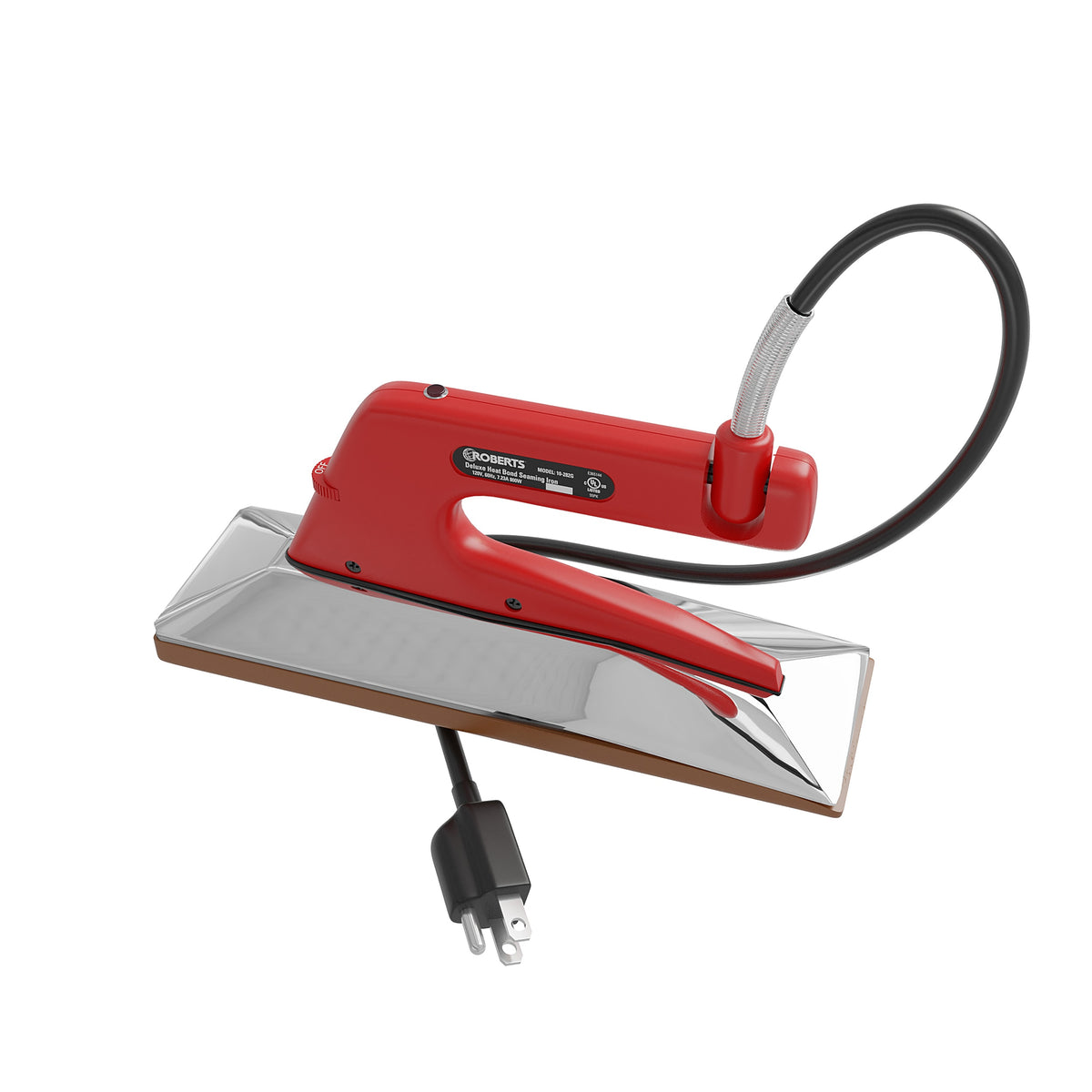 Deluxe Heat Bond Carpet Iron with Non-Stick%2C Grooved Base - 360 Spin Image - 5