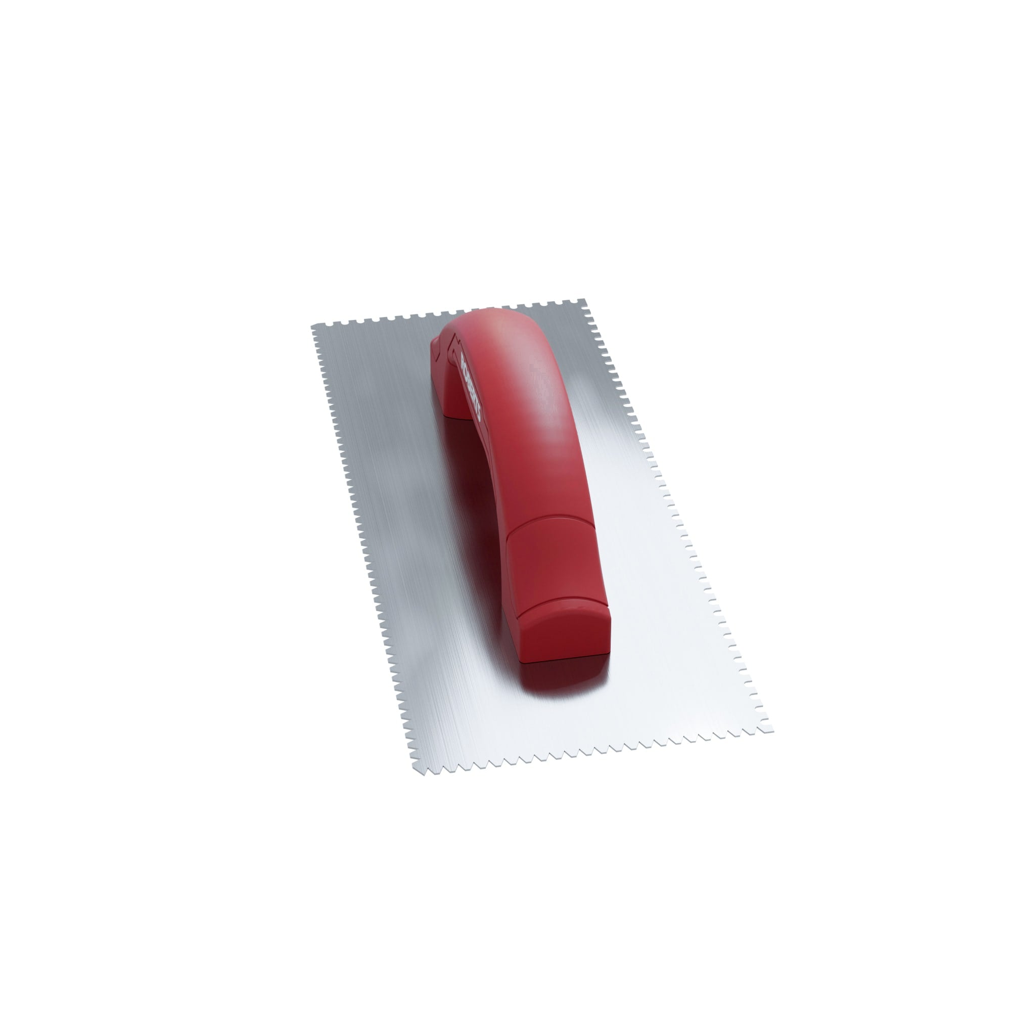 1/4" Flat V & 1/8" U Dual-Notch Trowel w/ Comfort Grip - 360 Spin Image - 6