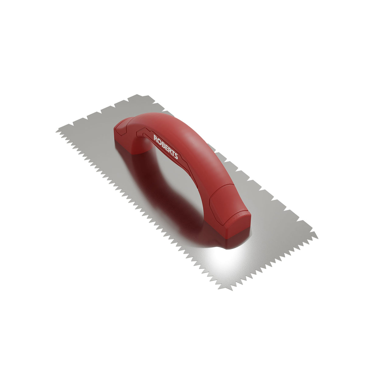 3/16" x 1/4" x 1/2" Flat V & Tiger Tooth Dual-Notch Trowel w/ Comfort Grip - 360 Spin Image - 7