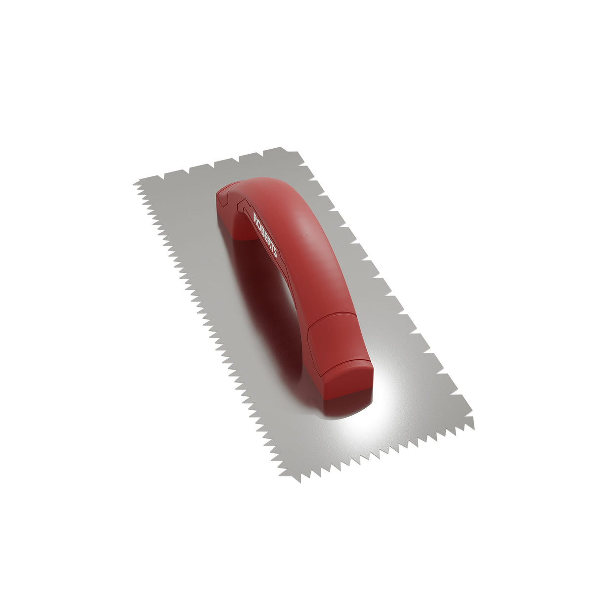 3/16" x 1/4" x 1/2" Flat V & Tiger Tooth Dual-Notch Trowel w/ Comfort Grip - 360 Spin Image - 8