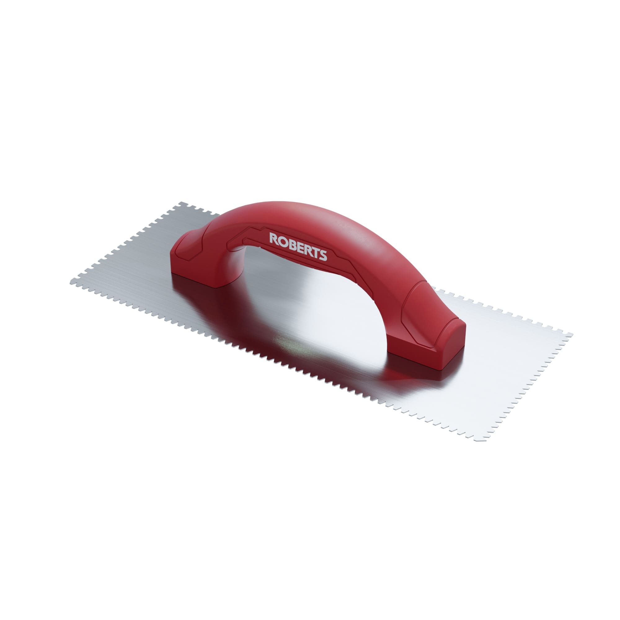 1/4" Flat V & 1/8" U Dual-Notch Trowel w/ Comfort Grip - 360 Spin Image - 9
