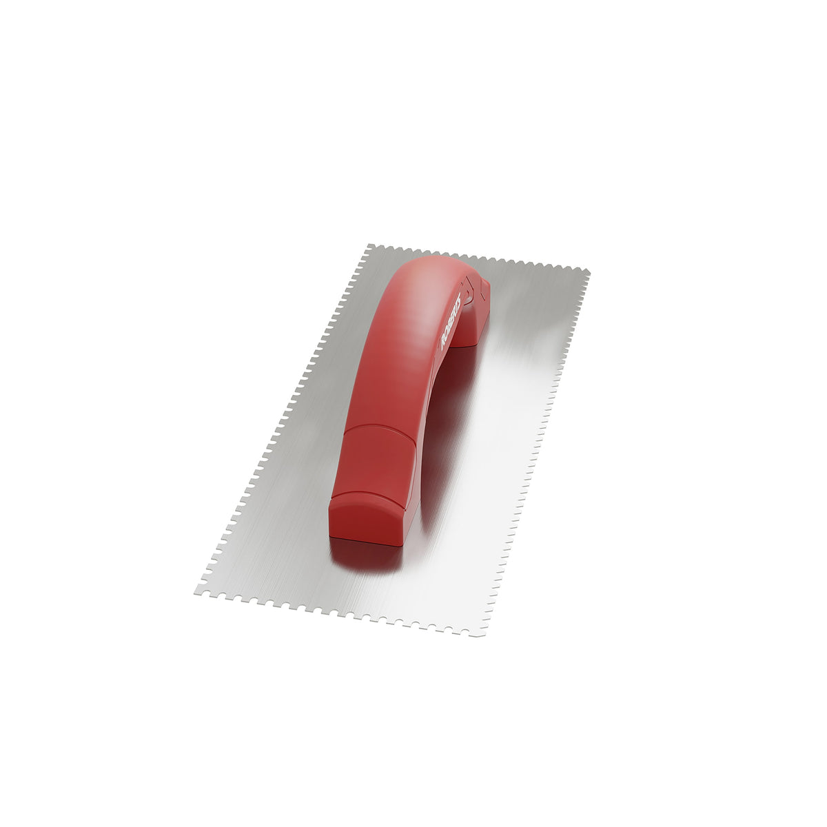 1/4" Flat V & 1/8" U Dual-Notch Trowel w/ Comfort Grip - 360 Spin Image - 9