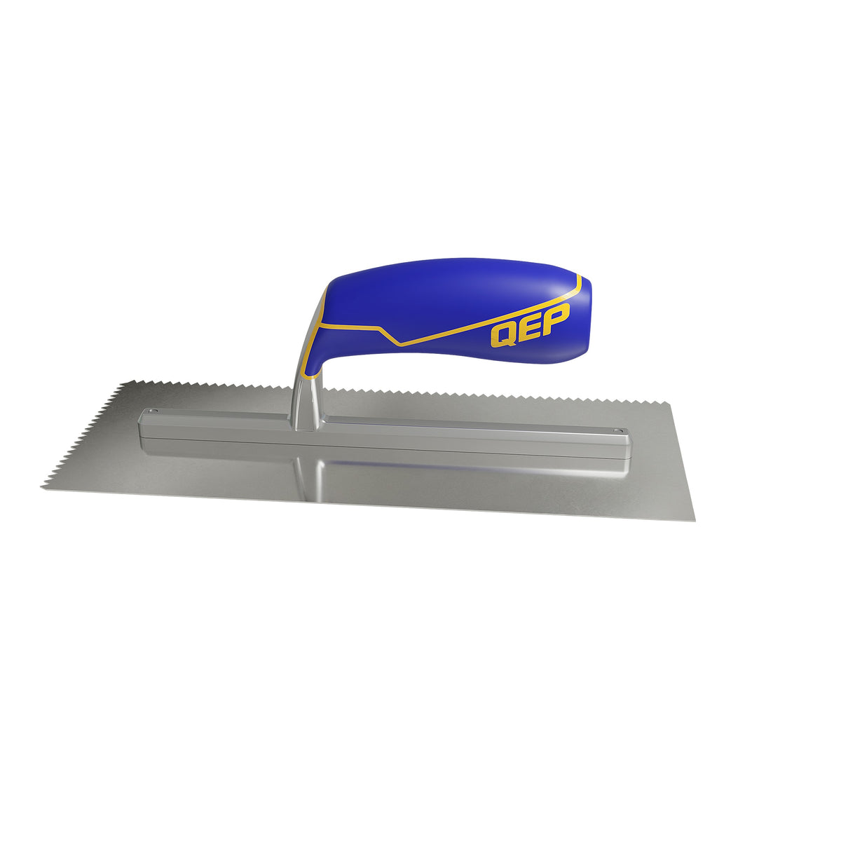 3/16" x 5/32" V-Notch Stainless Steel Trowel w/ Comfort Grip Handle - 360 Spin Image - 10