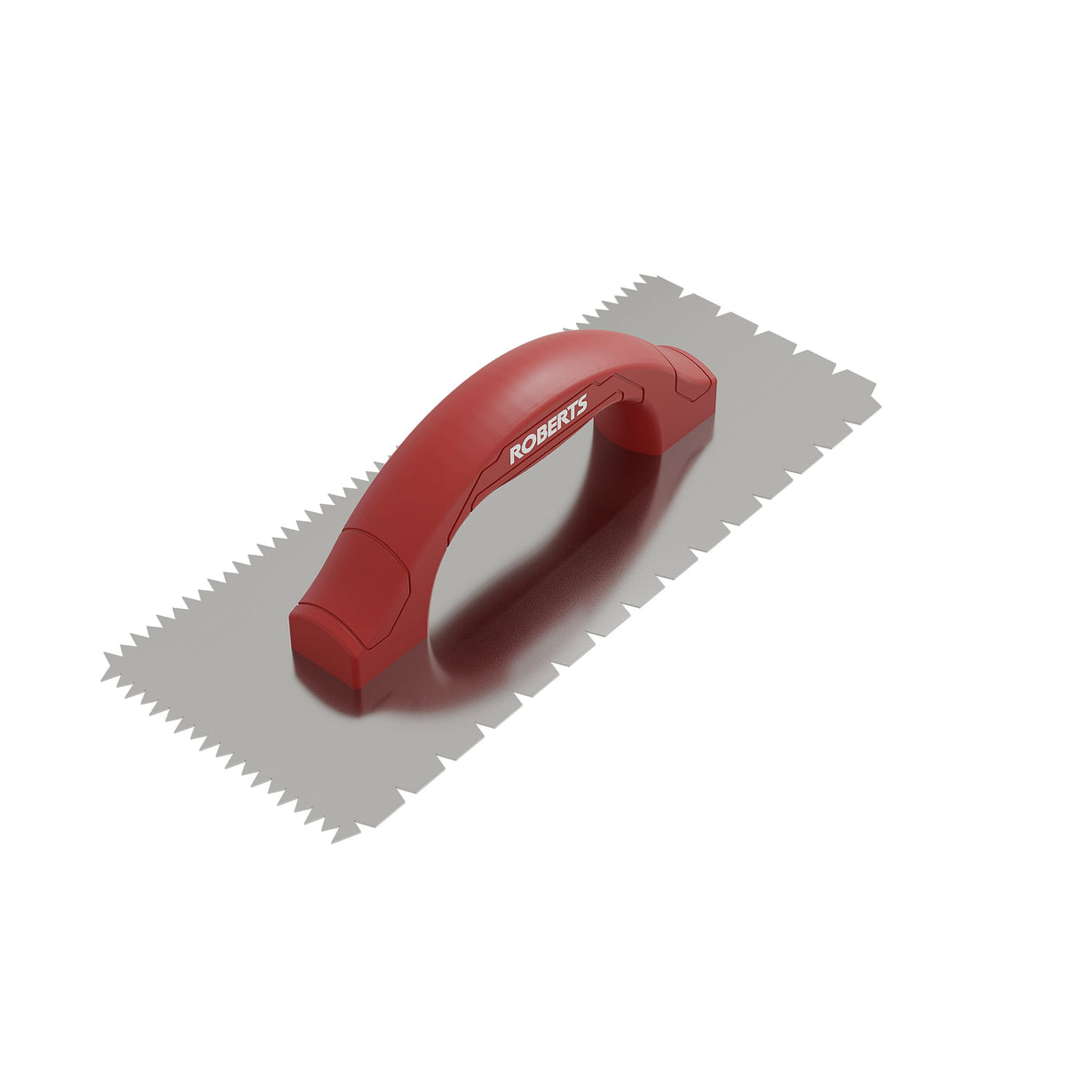 3/16" x 1/4" x 1/2" Flat V & Tiger Tooth Dual-Notch Trowel w/ Comfort Grip - 360 Spin Image - 12