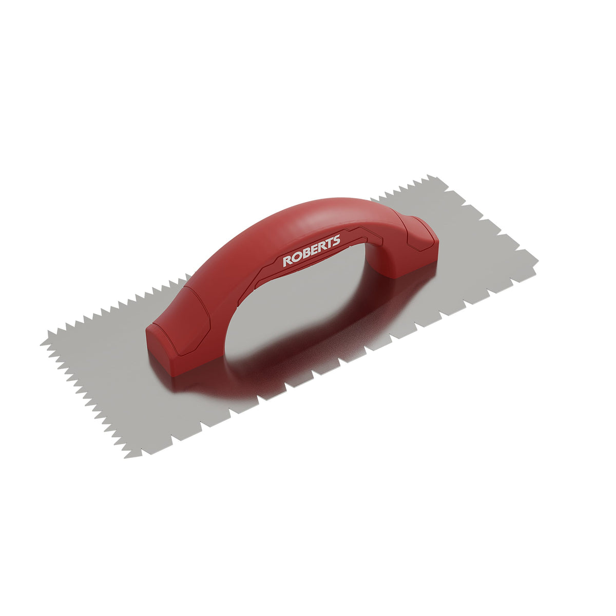 3/16" x 1/4" x 1/2" Flat V & Tiger Tooth Dual-Notch Trowel w/ Comfort Grip - 360 Spin Image - 13