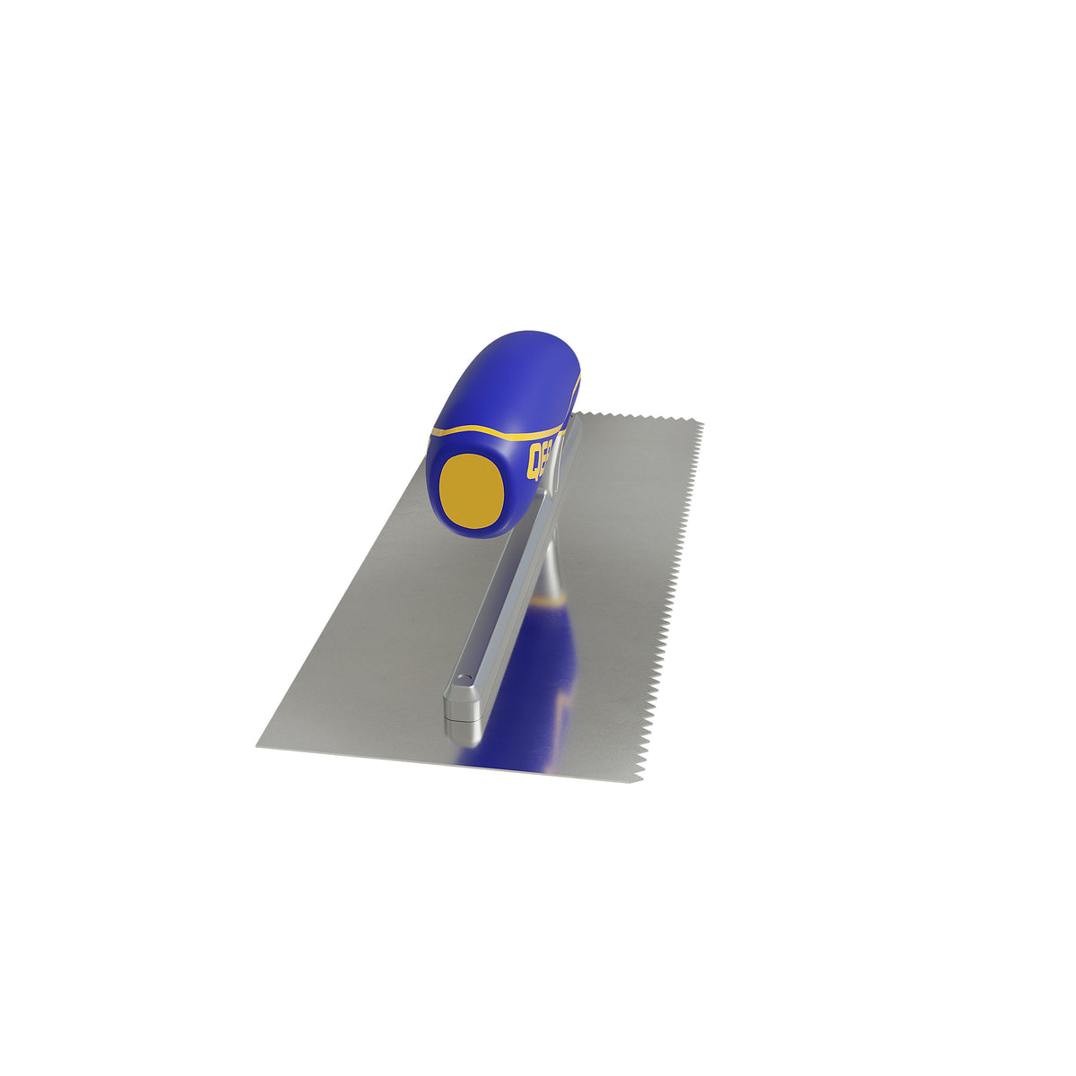 3/16" x 5/32" V-Notch Stainless Steel Trowel w/ Comfort Grip Handle - 360 Spin Image - 16