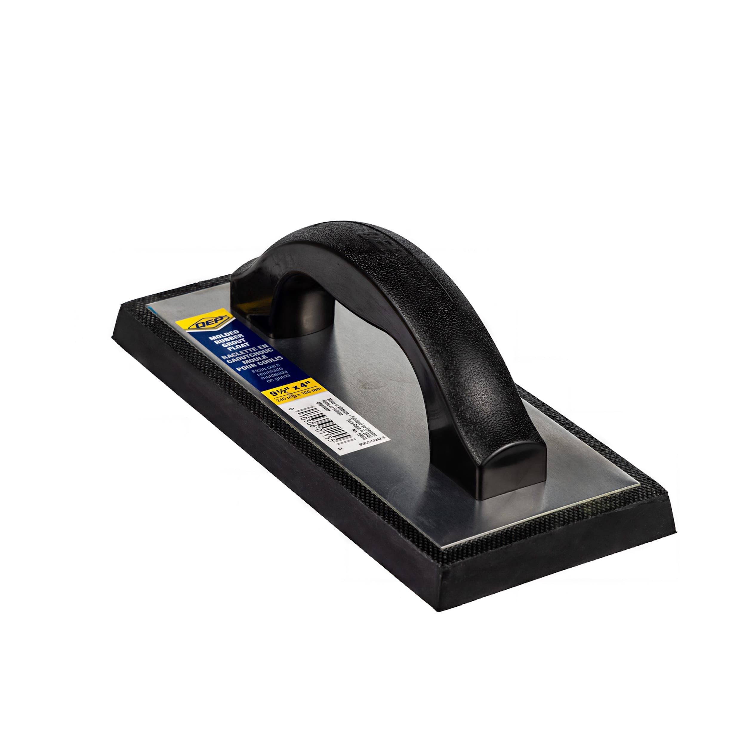 4" x 9.5" Molded Rubber Grout Float with Non-Stick Gum Rubber - 360 Spin Image - 17