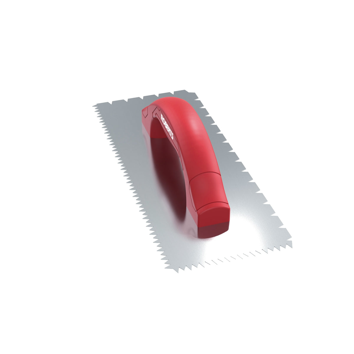 3/16" x 1/4" x 1/2" Flat V & Tiger Tooth Dual-Notch Trowel w/ Comfort Grip - 360 Spin Image - 17