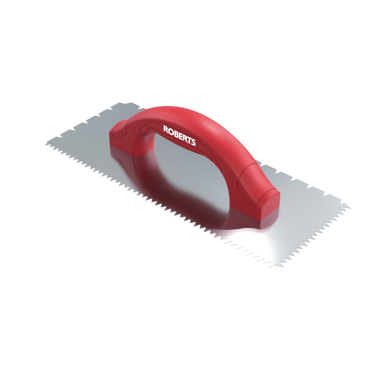 3/16" x 1/4" x 1/2" Flat V & Tiger Tooth Dual-Notch Trowel w/ Comfort Grip - 360 Spin Image - 19