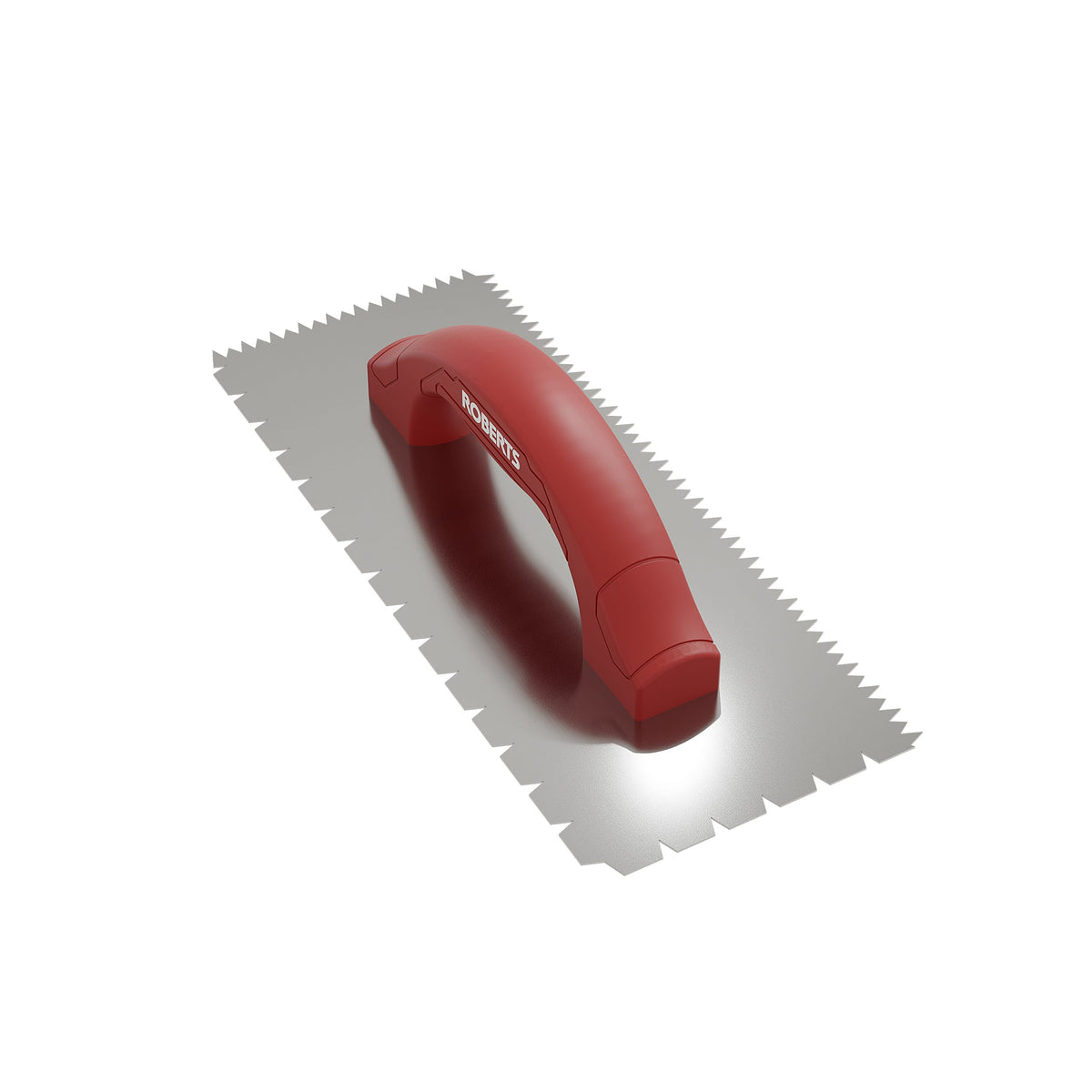 3/16" x 1/4" x 1/2" Flat V & Tiger Tooth Dual-Notch Trowel w/ Comfort Grip - 360 Spin Image - 19