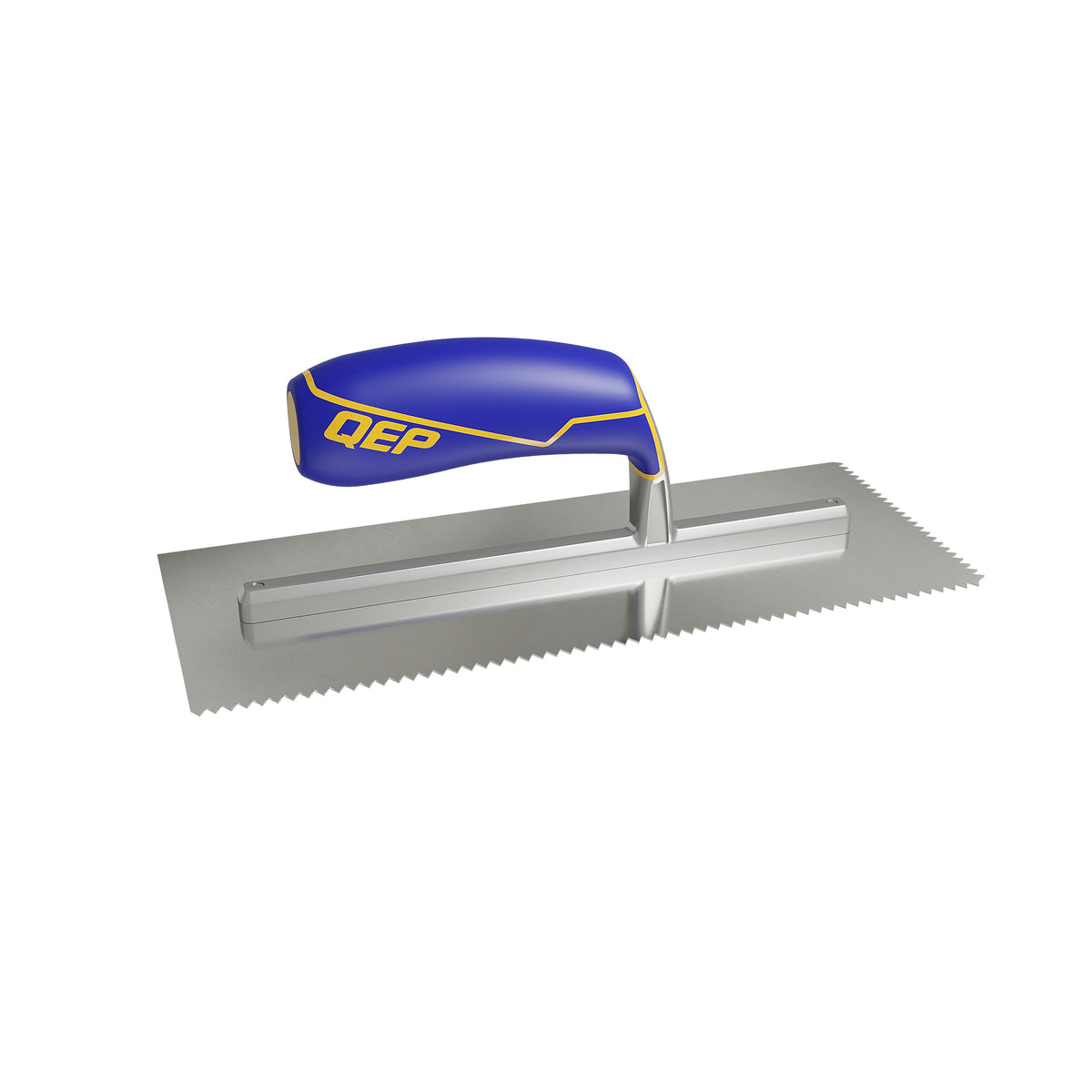 3/16" x 5/32" V-Notch Stainless Steel Trowel w/ Comfort Grip Handle - 360 Spin Image - 20