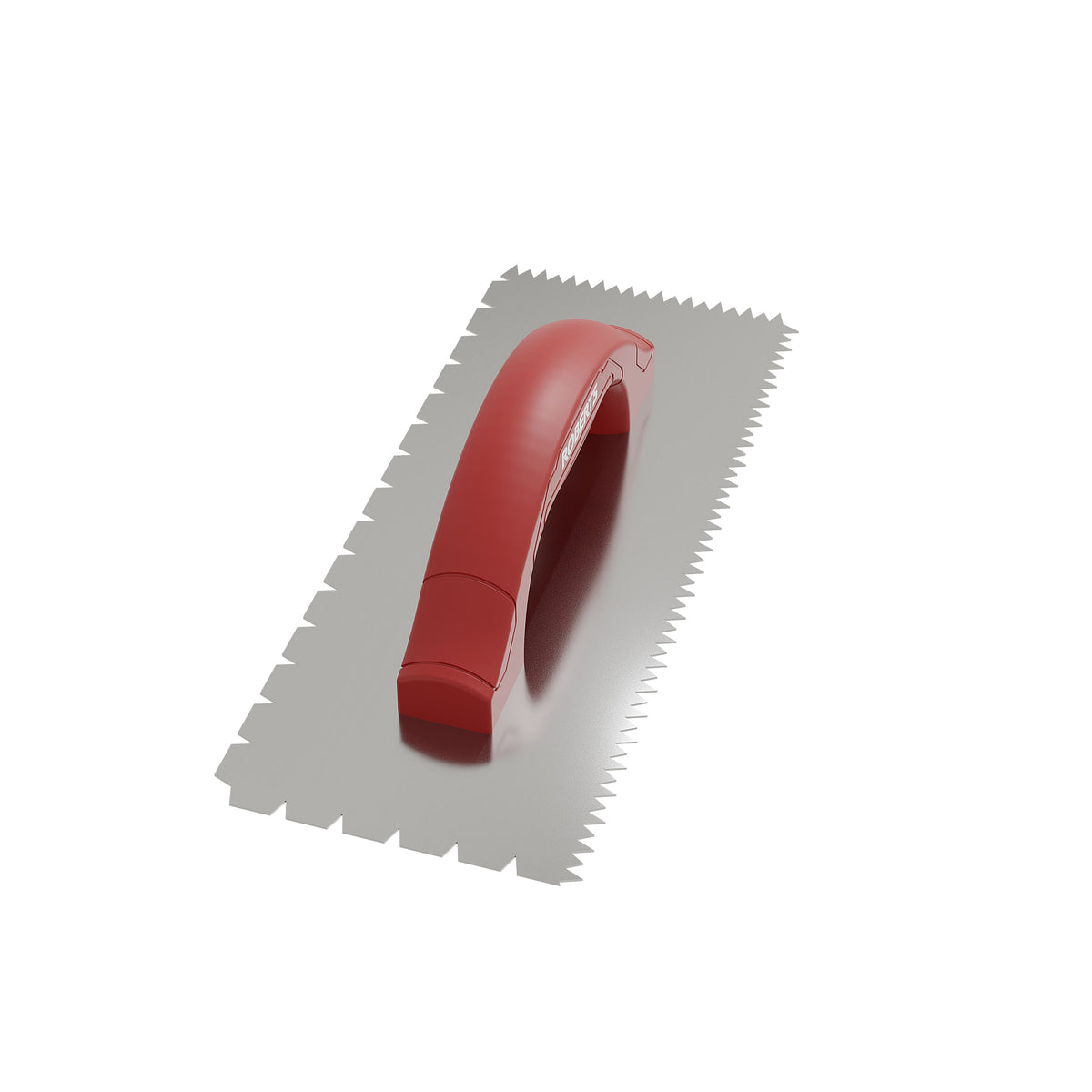 3/16" x 1/4" x 1/2" Flat V & Tiger Tooth Dual-Notch Trowel w/ Comfort Grip - 360 Spin Image - 22
