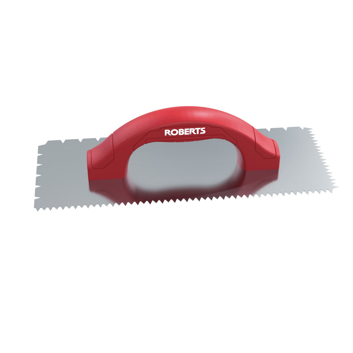 3/16" x 1/4" x 1/2" Flat V & Tiger Tooth Dual-Notch Trowel w/ Comfort Grip - 360 Spin Image - 22