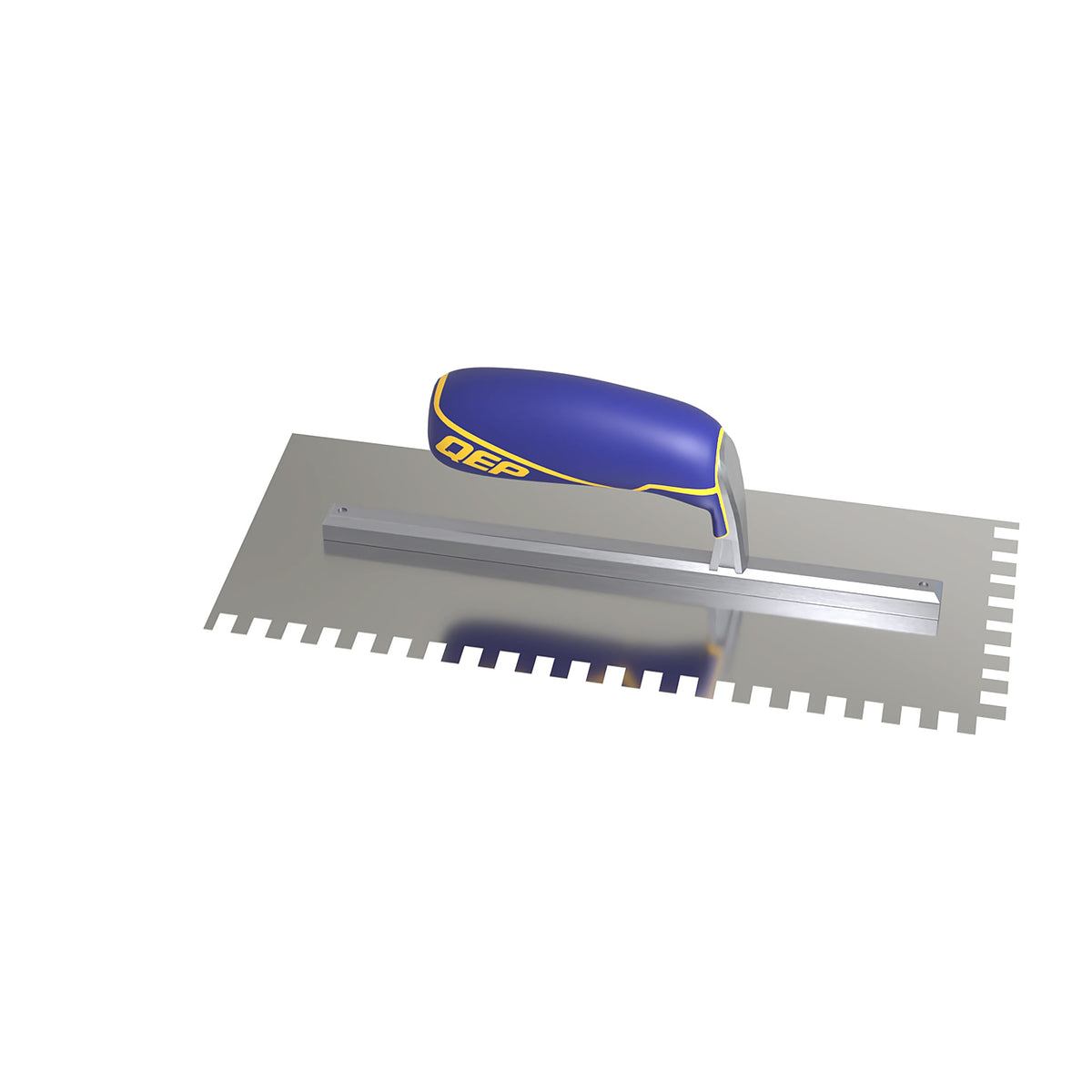 1/4" x 3/8" x 1/4" Square Notch Stainless Trowel w/ Comfort Grip - 360 Spin Image - 23