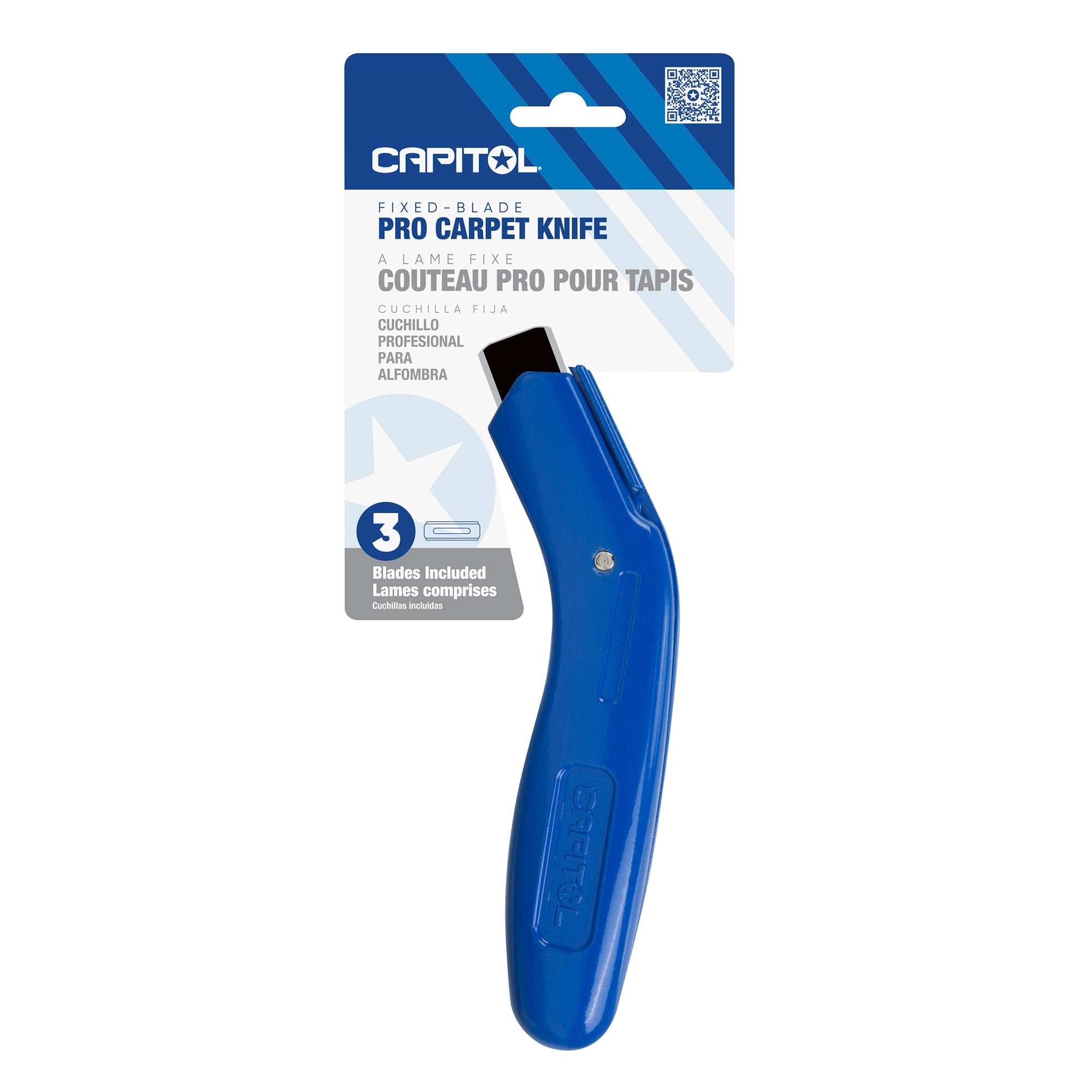 Fixed-Blade Pro Carpet Knife - 8