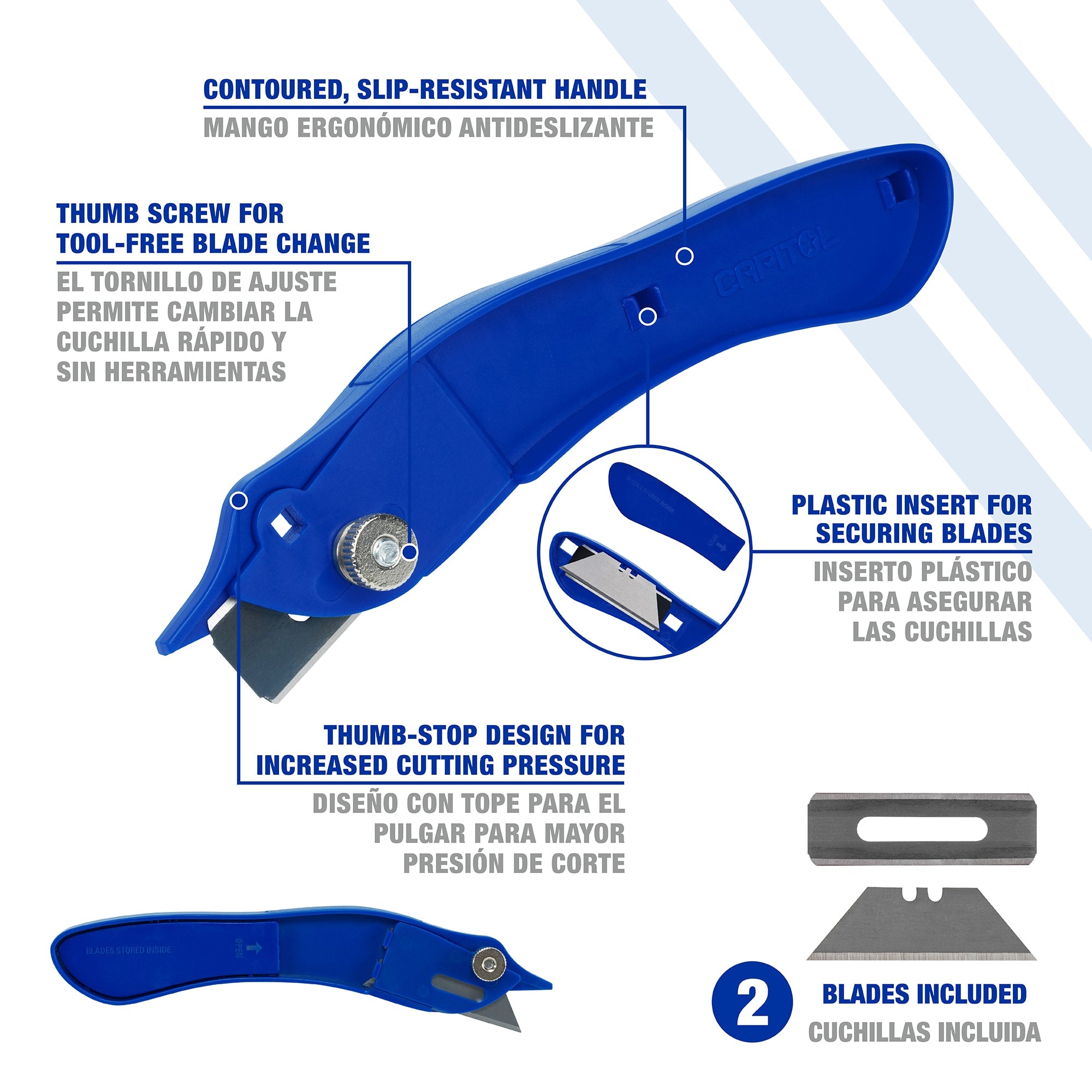 Dual-Purpose Carpet & Utility Knife - 2