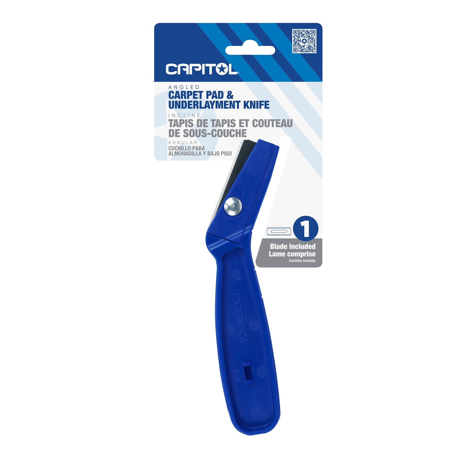 Angled Carpet Pad & Underlayment Knife - 8