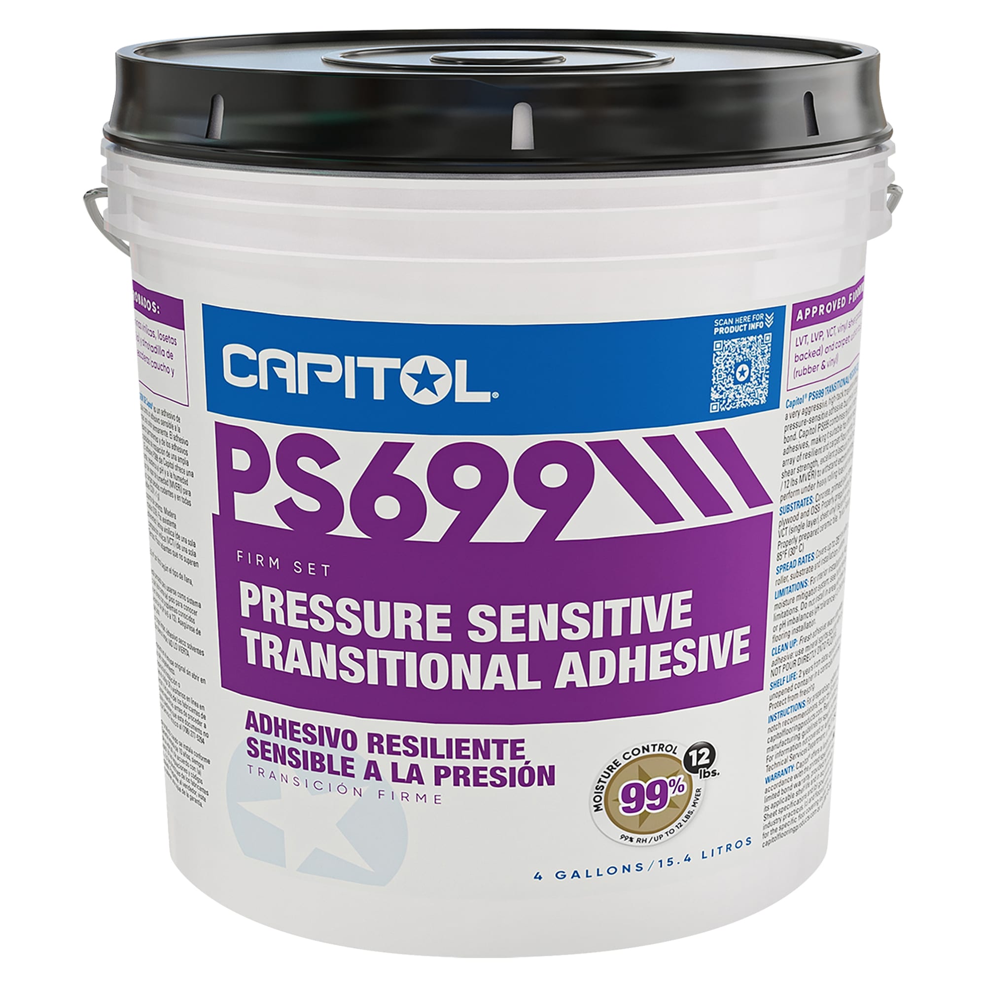 PS699 Transitional Pressure Sensitive Adhesive - 4 Gal. (15.14 L) - 1