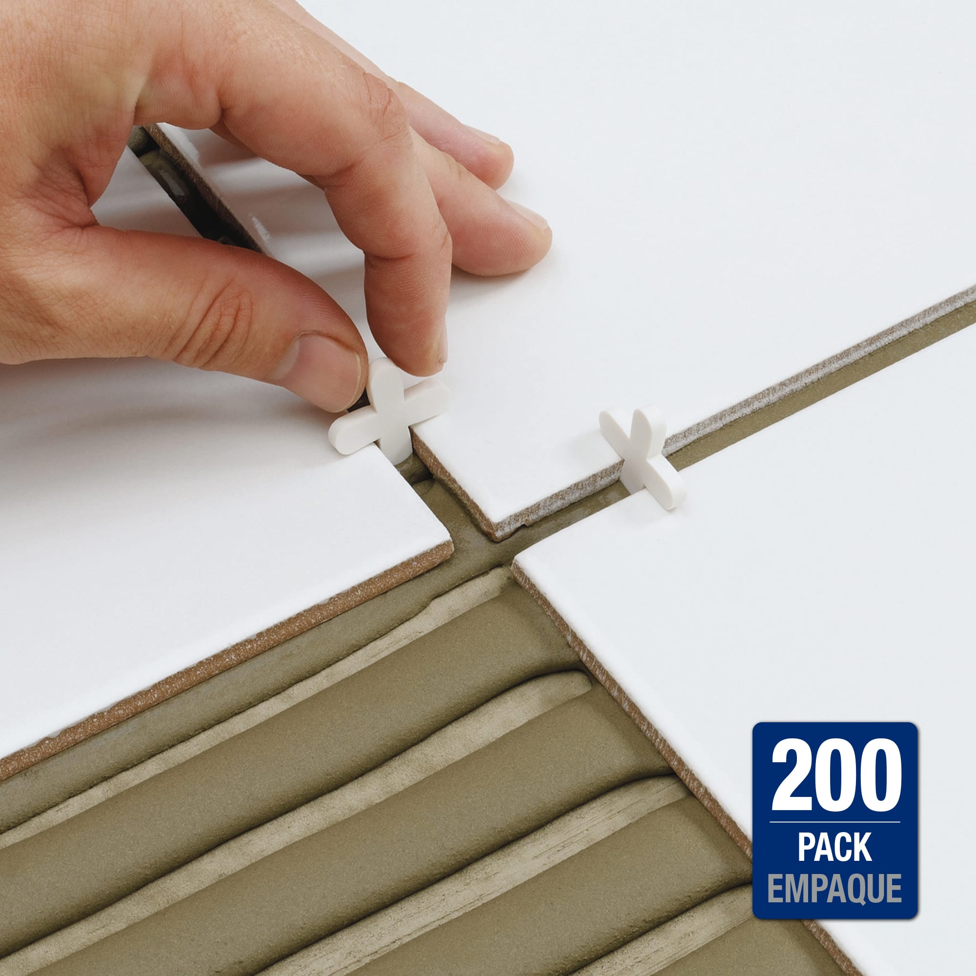 1/4" Flexible Tile Spacers - Traditional Install (200 pack) - 2