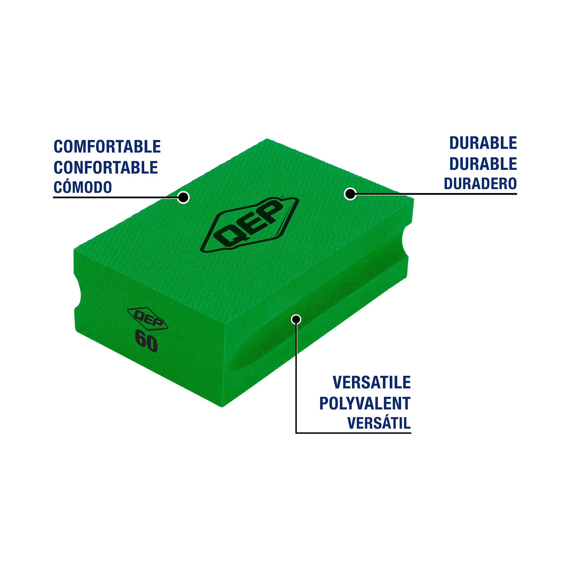 60-Grit Coarse Diamond Sanding Block - 3