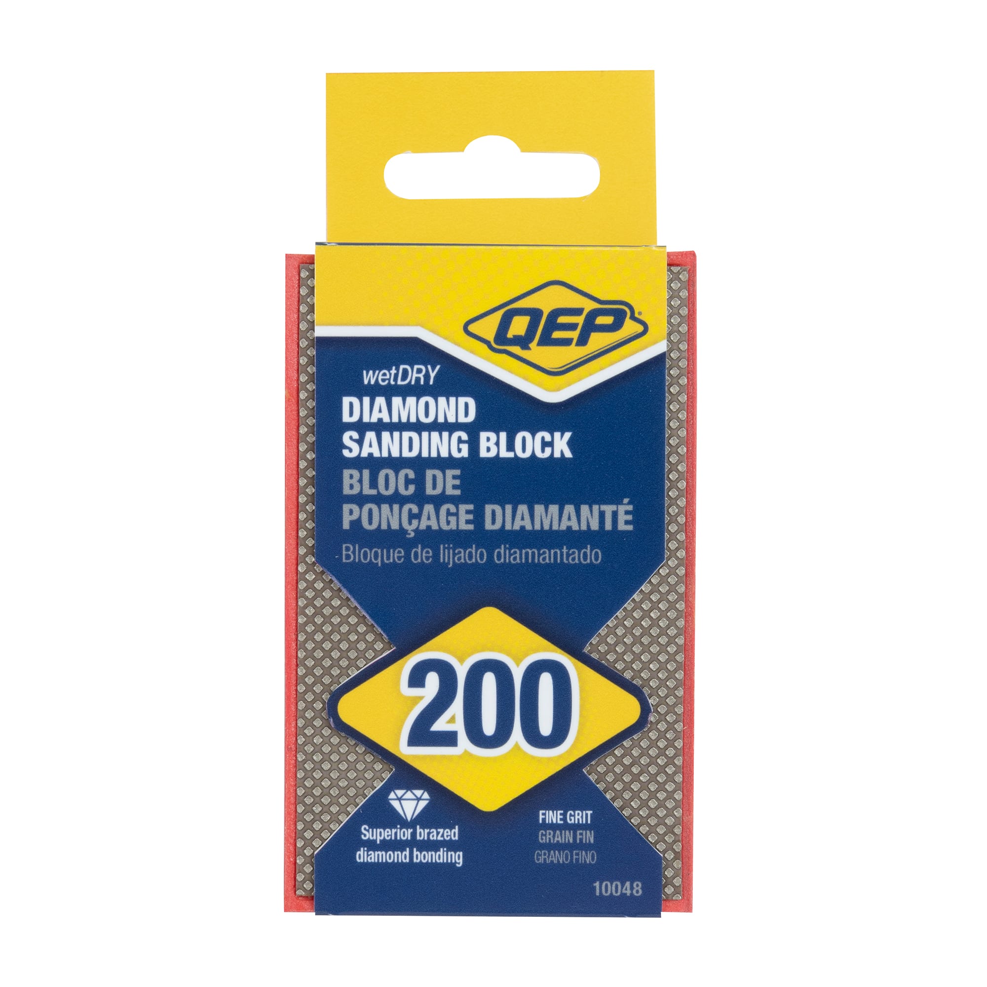 200-Grit Fine Diamond Sanding Block - 6