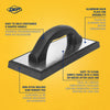 4" x 9.5" Molded Rubber Grout Float with Non-Stick Gum Rubber - 2