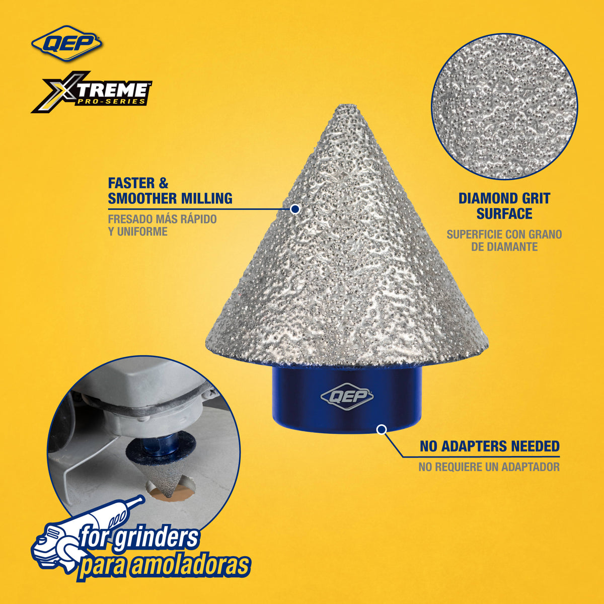 Xtreme 1-1/2" Diamond Milling Cone - 2