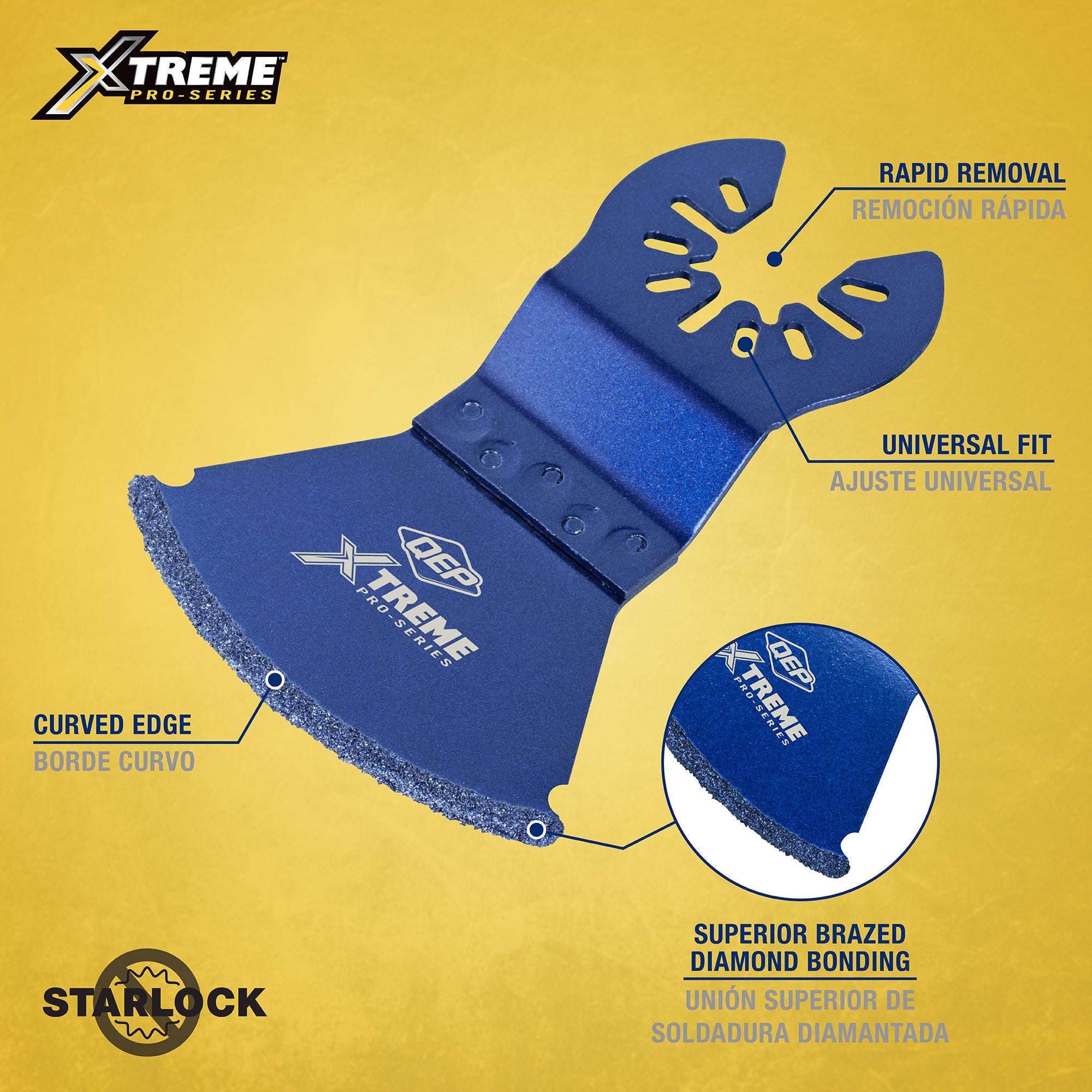 Xtreme Premium Diamond Grit Grout Removal Curved Blade - 2