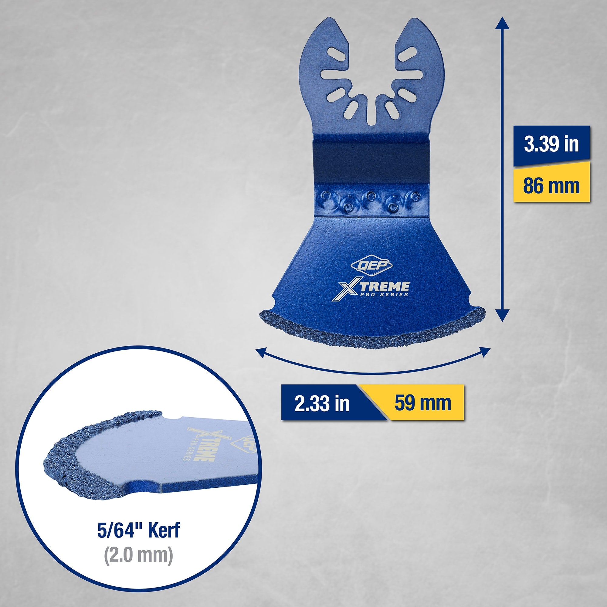 Xtreme Premium Diamond Grit Grout Removal Curved Blade - 4