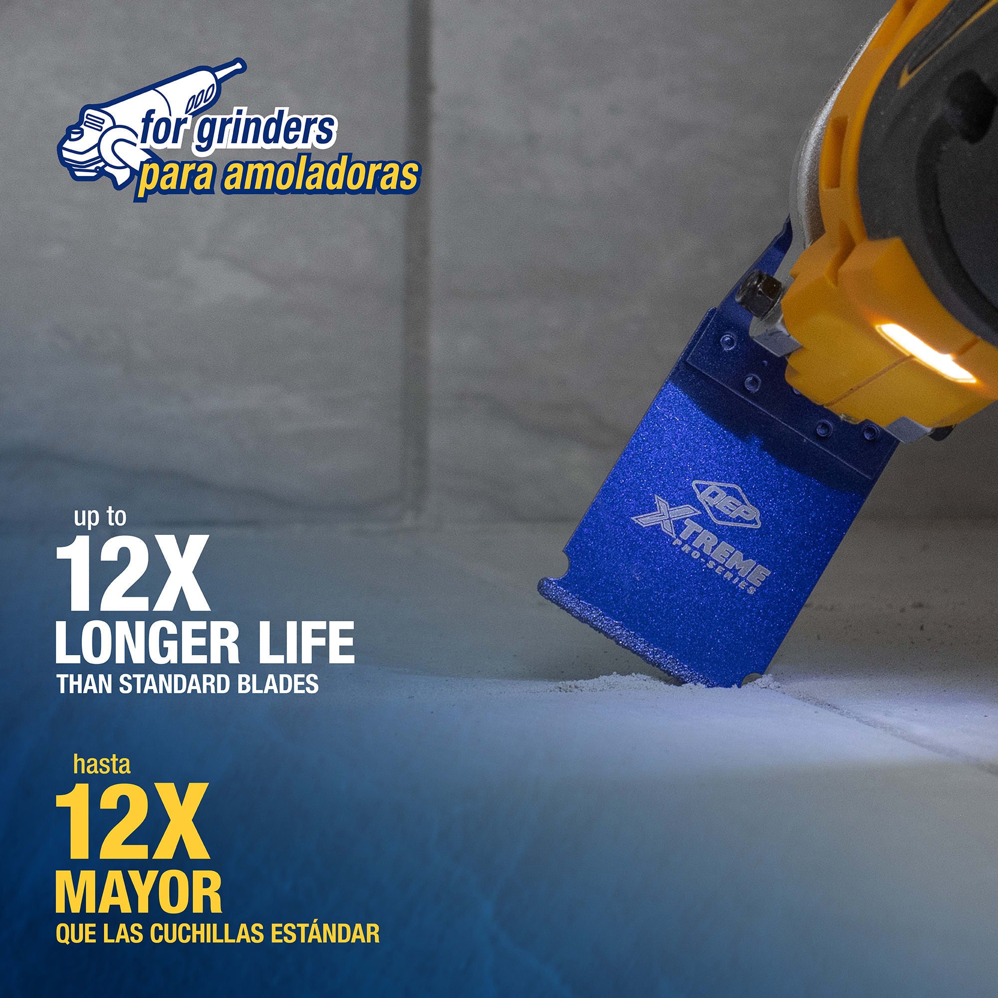 Xtreme Premium Diamond Grit Grout Removal Straight Blade - 3