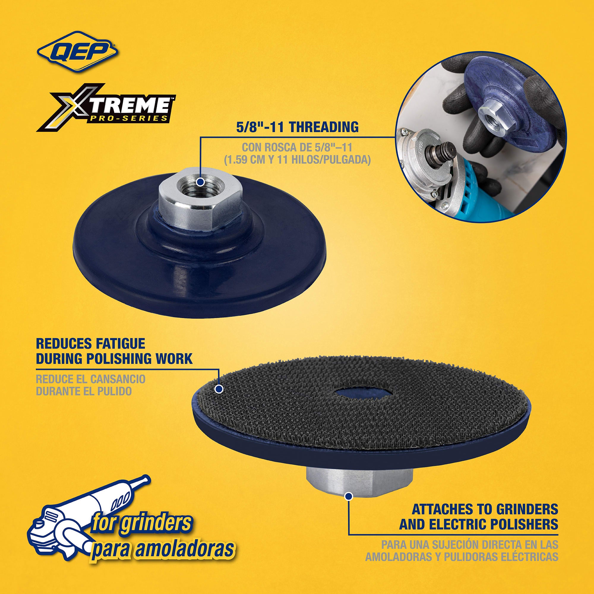 Xtreme 4" Backing Pad for Grinders - 2