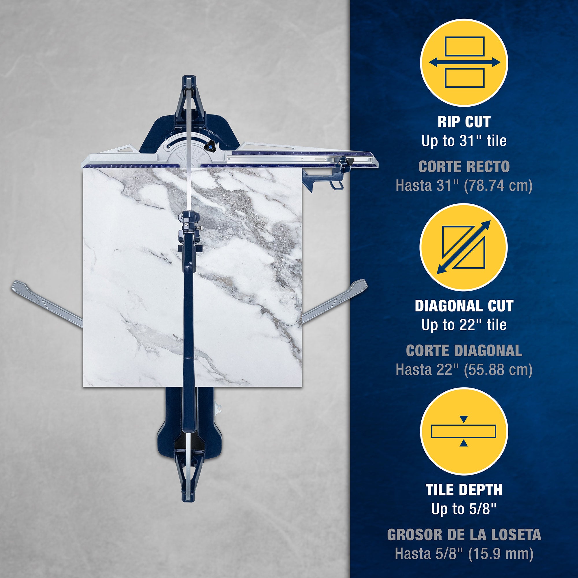 31" KATANA SR-31 Single Rail Tile Cutter - 4