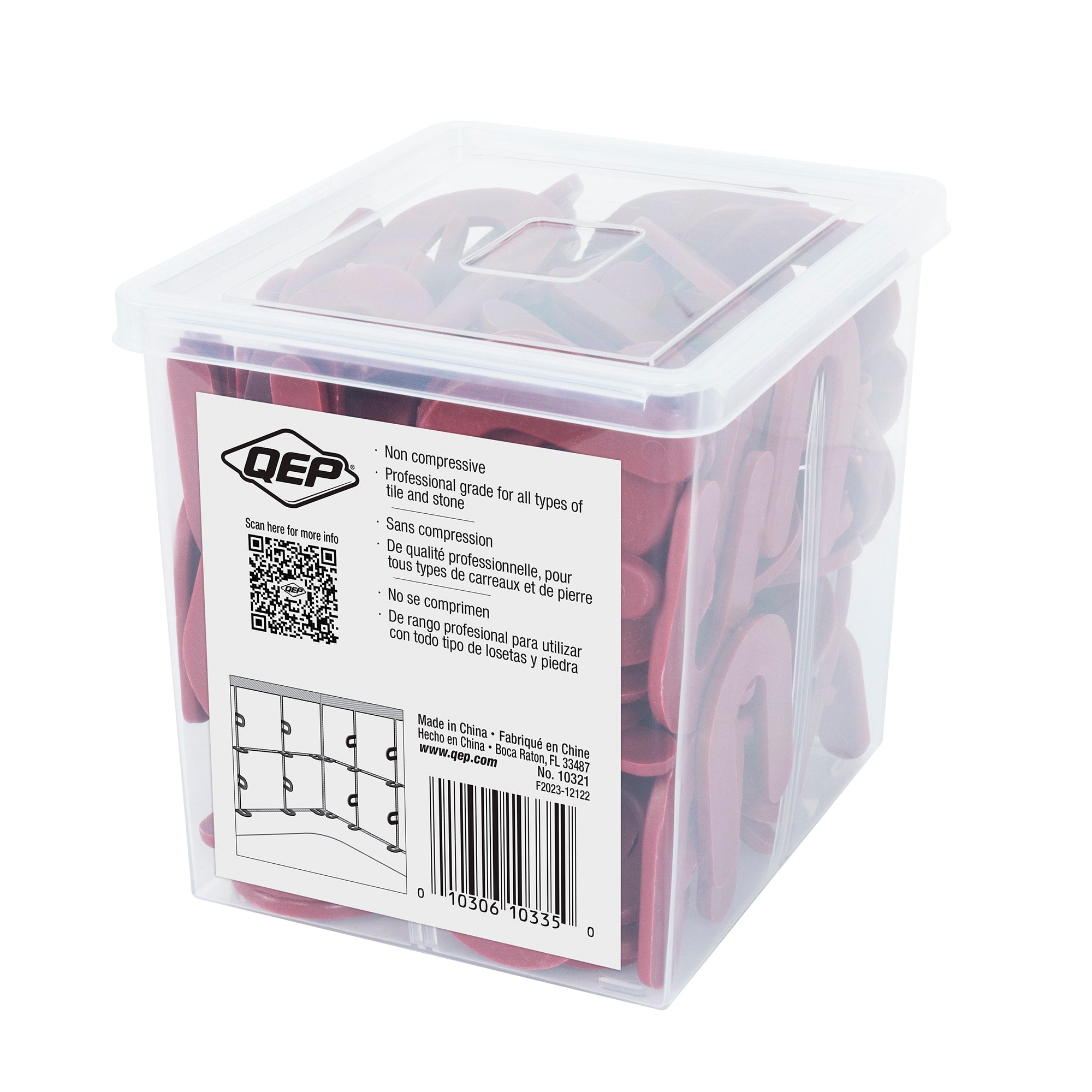 1/8" Horseshoe Shim Tile Spacers (150 pack) - 6