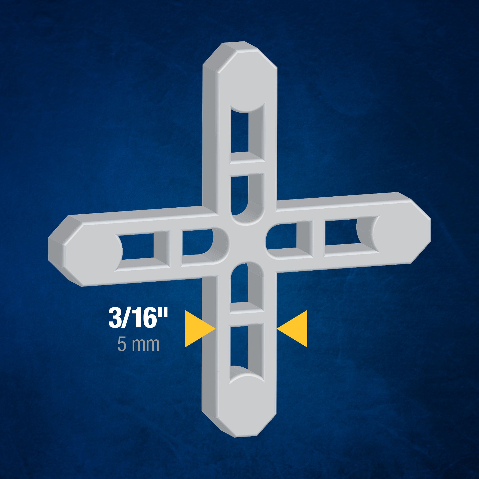 3/16" Hard Style Tile Spacers - Leave-in or Traditional (500 pack) - 3