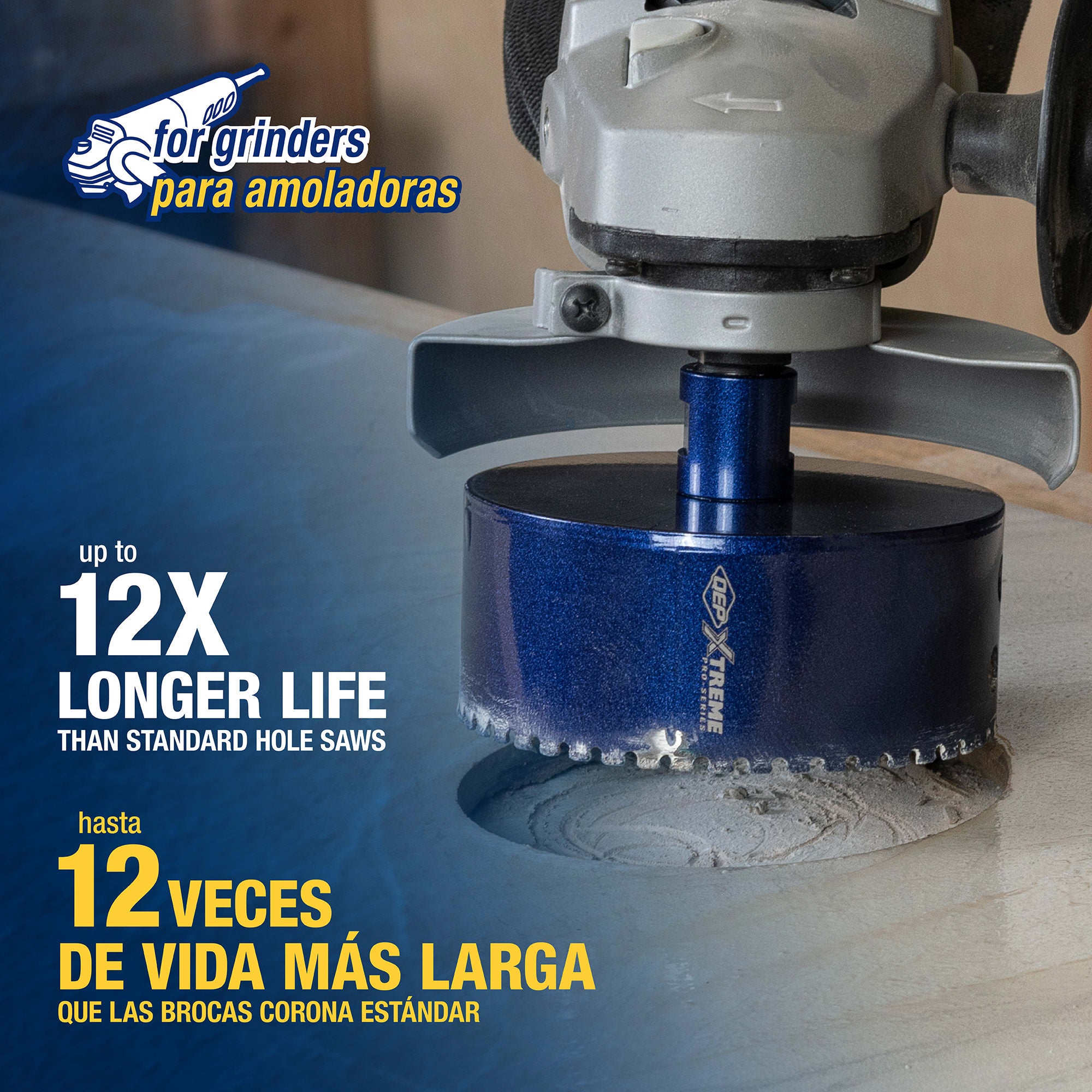 Xtreme 4" Pro Diamond Hole Saw for Grinders - 3