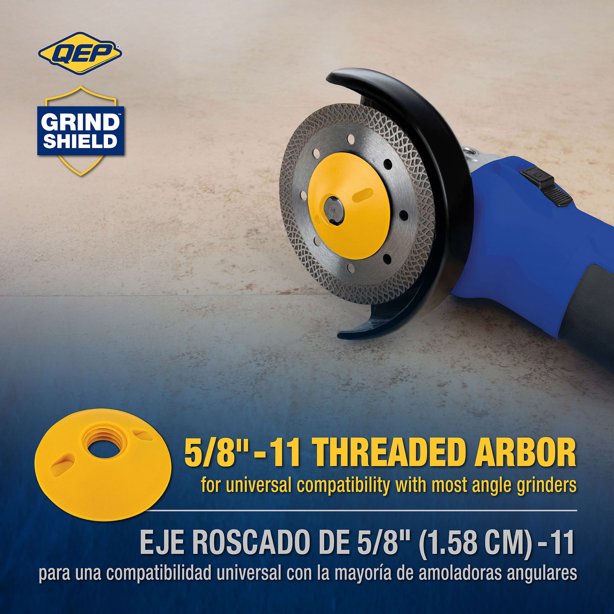 QEP Grind Shield Plastic Grinder Flange Nut for Tile (3 Pack)