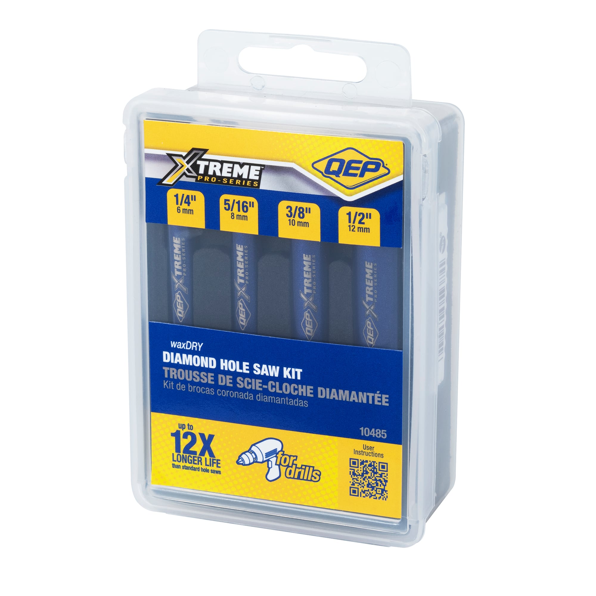 Xtreme wax/DRY Diamond Hole Saw Kit - 8